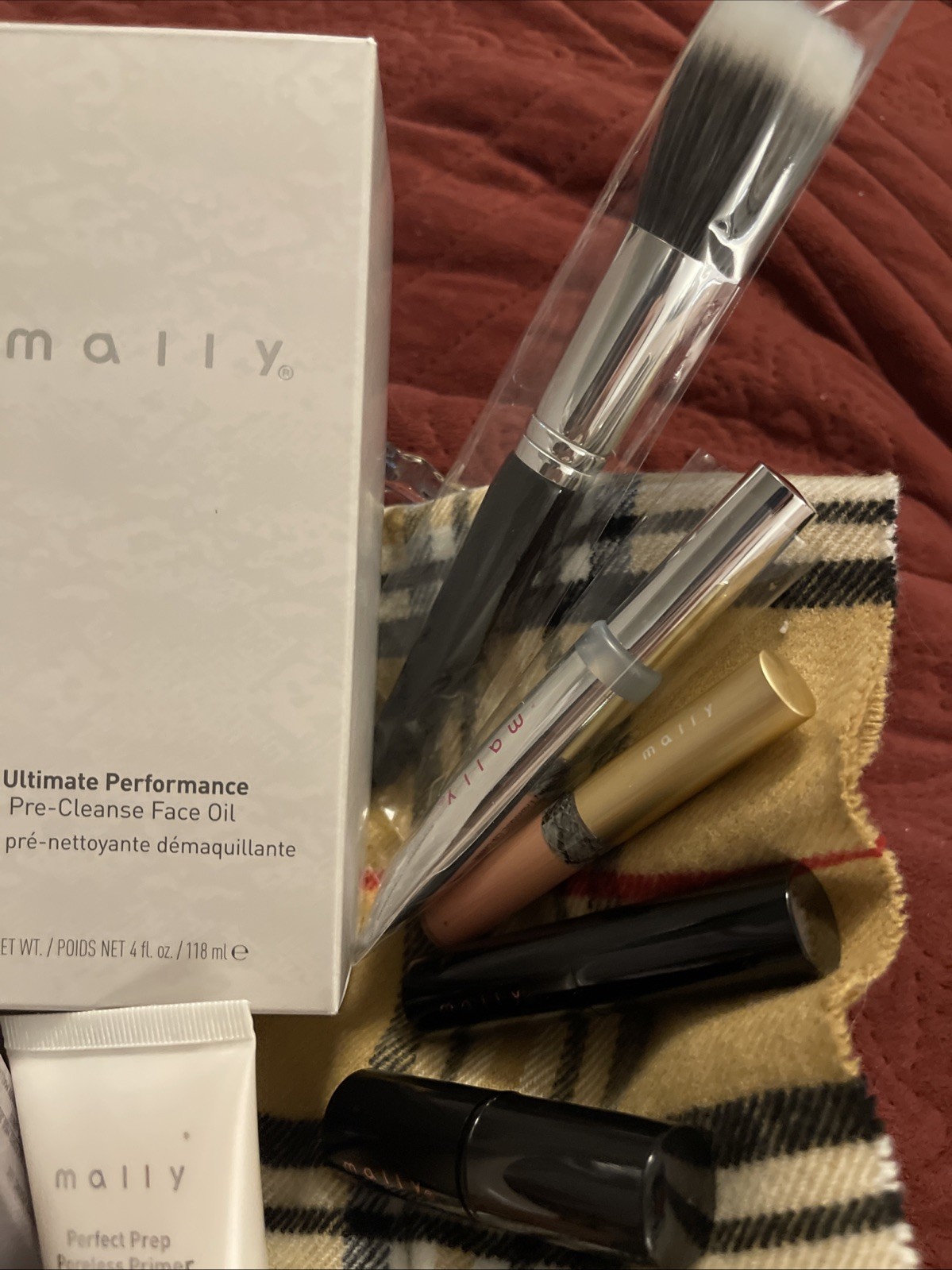 12pc MALLY Makeup ,shine, Glow, Lip, Concealer, Primer, Blush, Foundation, Clean
