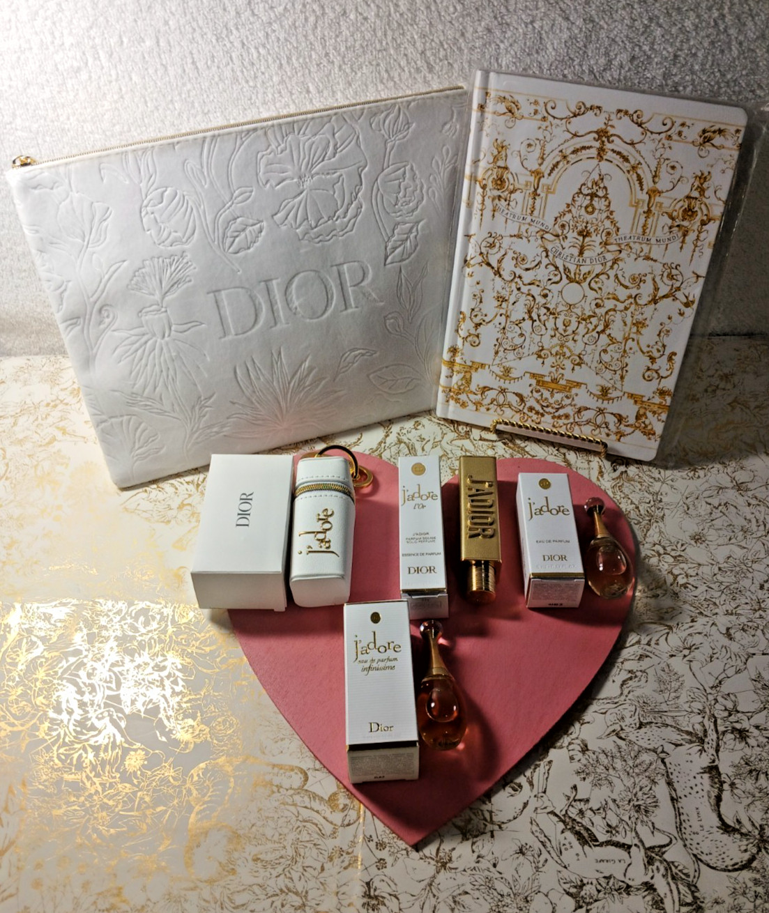 Christian Dior J’Adore Bundle!Solid fragrance in beautiful case and more!Lot of6