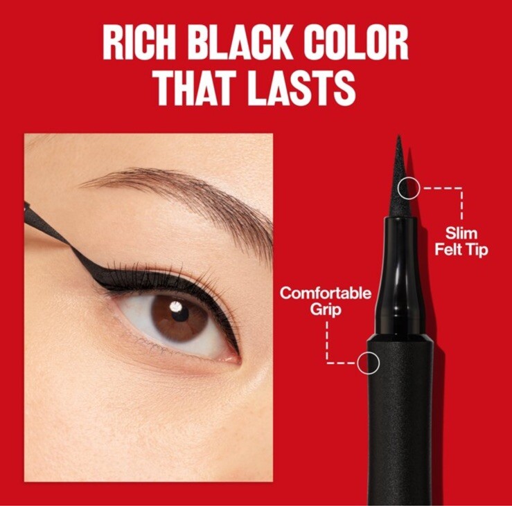 Revlon Colorstay Dramatic Wear Liquid Eye Pen New Sealed 003. Blackest Black.