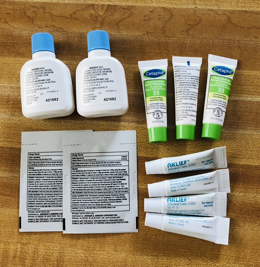 Skincare Bundle 11 Items Cetaphil Skin Cleanser Neutrogena Sun Screen Samples