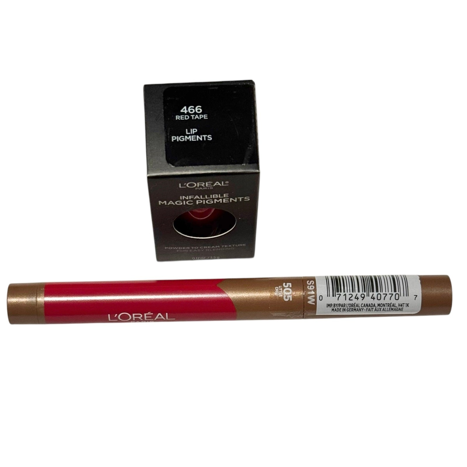 NEW L’Oreal Makeup Lot Of 4 – Infallible Magic Pigment, Lip Liner/Crayon, Lashes