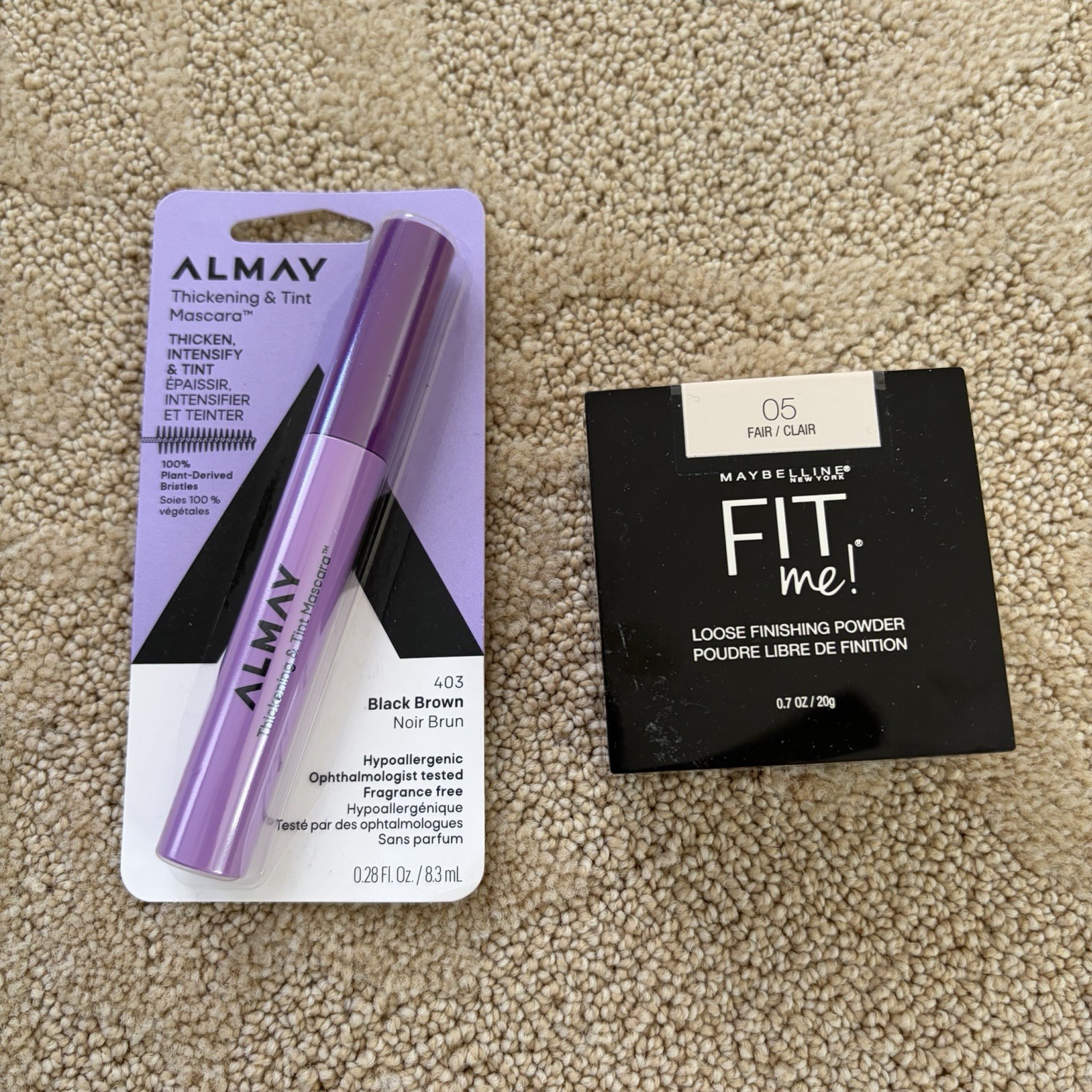 NIP Almay Mascara And Maybelline Loose Powder
