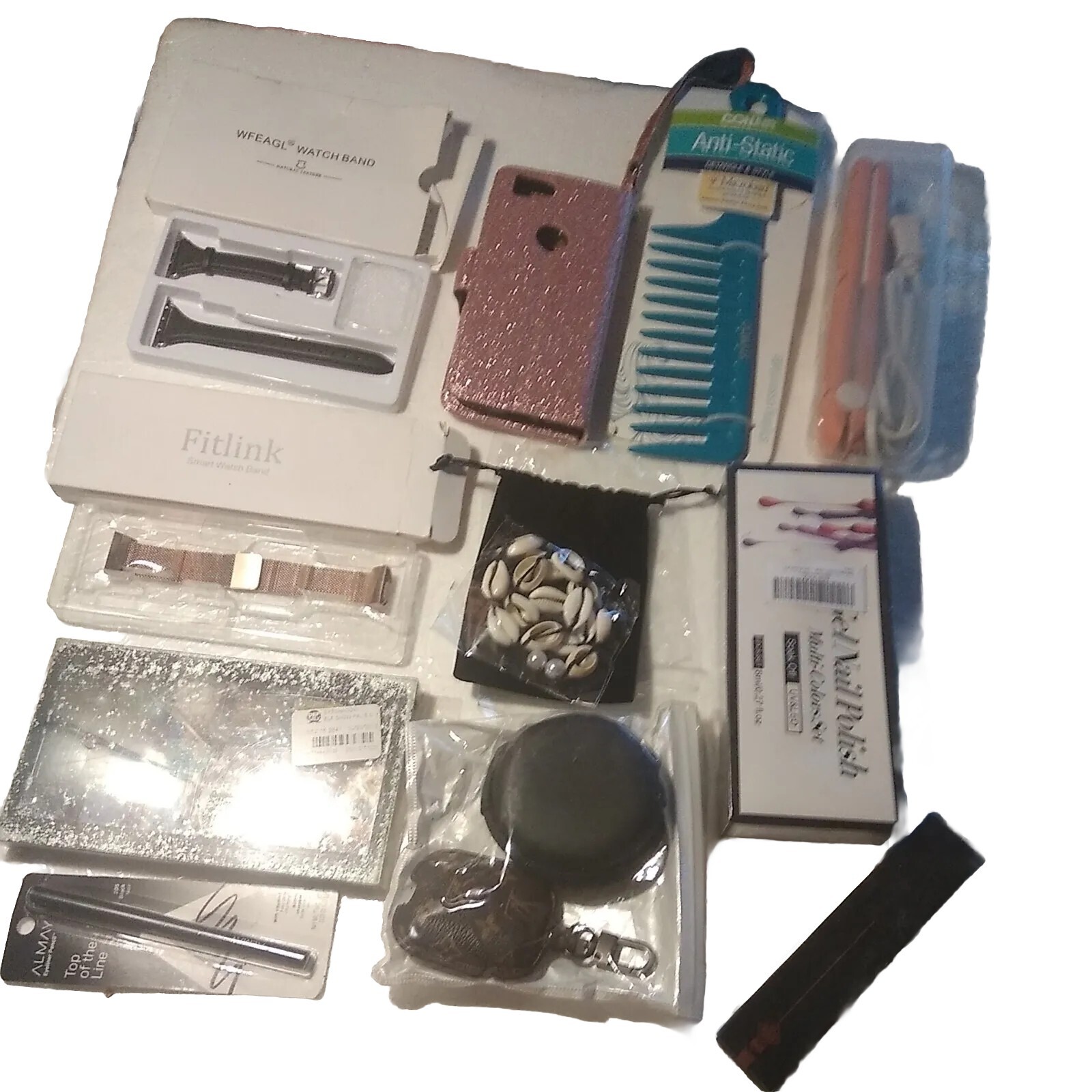 Lot Of Womens’ Beauty Care Items & Accesories Bundle of 11. Conair, Almay & more