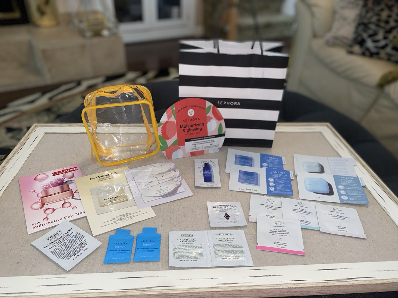 Beauty Makeup Skincare Lot Of 18 Samples + Mask Ulta Sephora + Bonus Bag