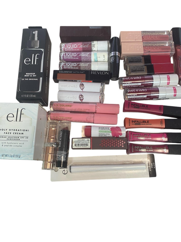Huge Drug store lot 40 pieces wet n wild Revlon ELF Loreal and more