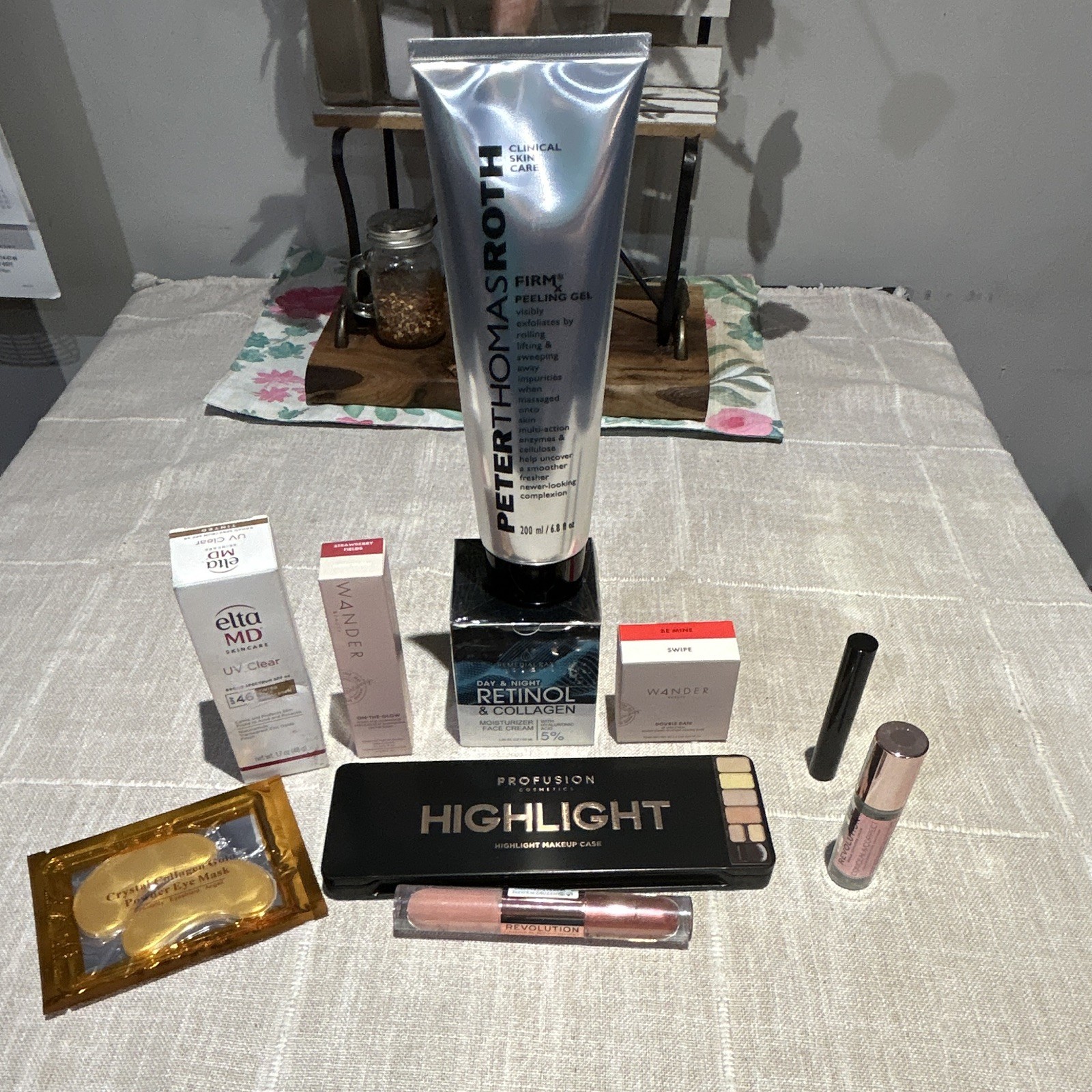 Assorted Makeup & Skincare Lot #2 : PTR FirmX, Wander, Elta MD, Profusion 10 pcs