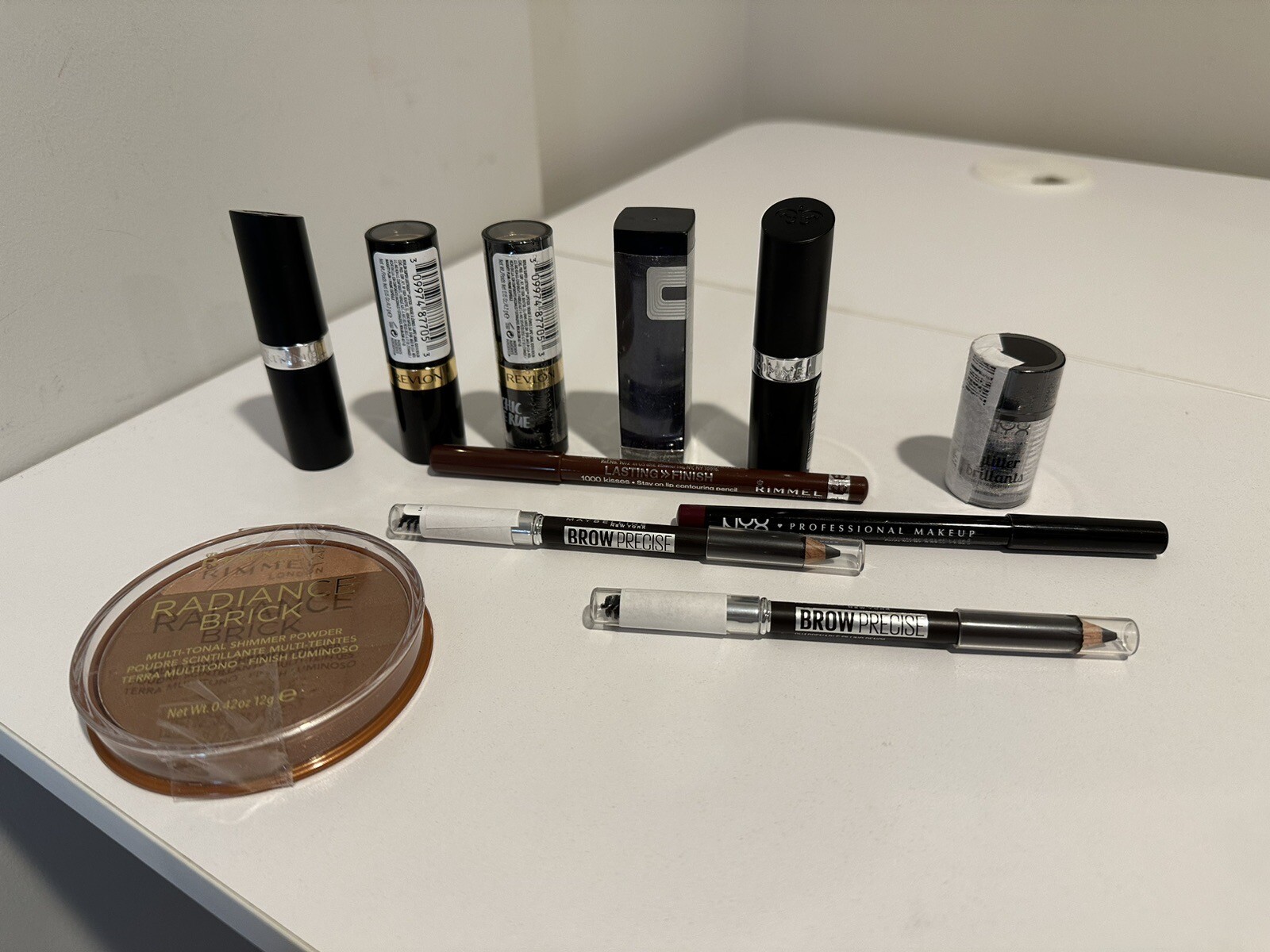 Set of 11/ Makeup LOT See Photos: REVLON (2), NYX (2), MAYBELLINE (3) RIMMEL (4)