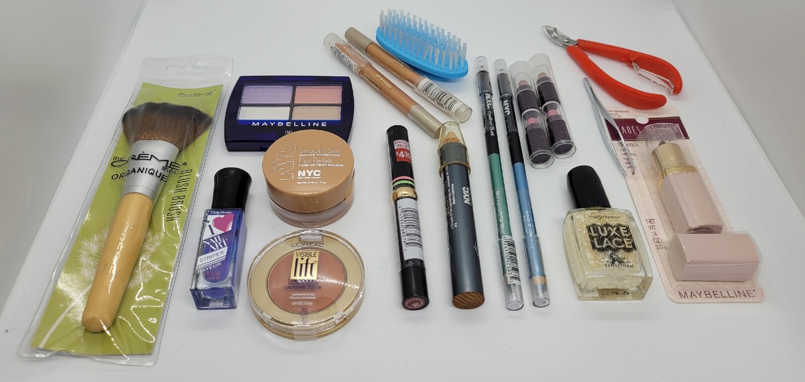 Mixed Beauty Lot 20 Items L’Oreal Maybelline Sally Hansen NYC Creme Shop NEW