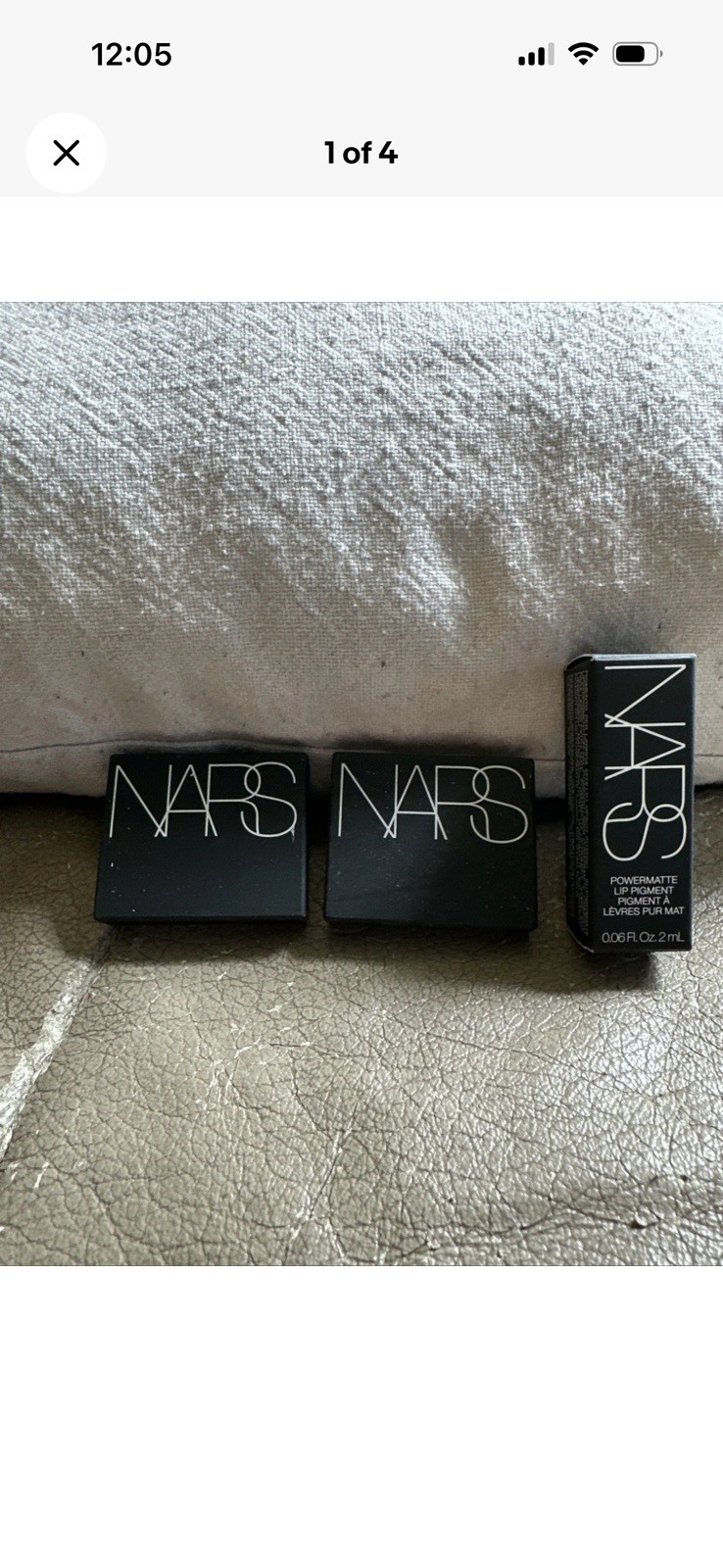 NARS Bundle – Blush (Orgasm X), Eyeshadow (deep Purple), Lip gloss (Amer Woman)