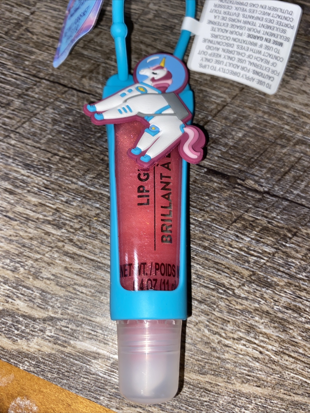 Claire’s Unicorn Galaxy Nails Cosmetic Bag Backpack Clip Lip Gloss Lot
