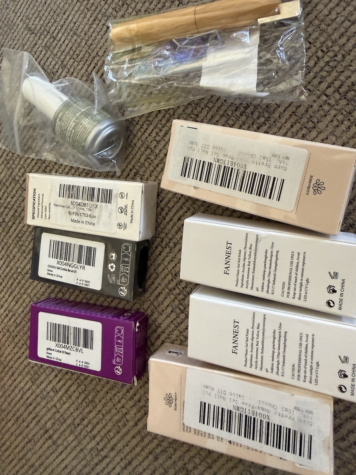 NEW Gel Nail Polish, Cosmetics Bundle Lot, Born Pretty, Fannest, Etc. Bulk Buy