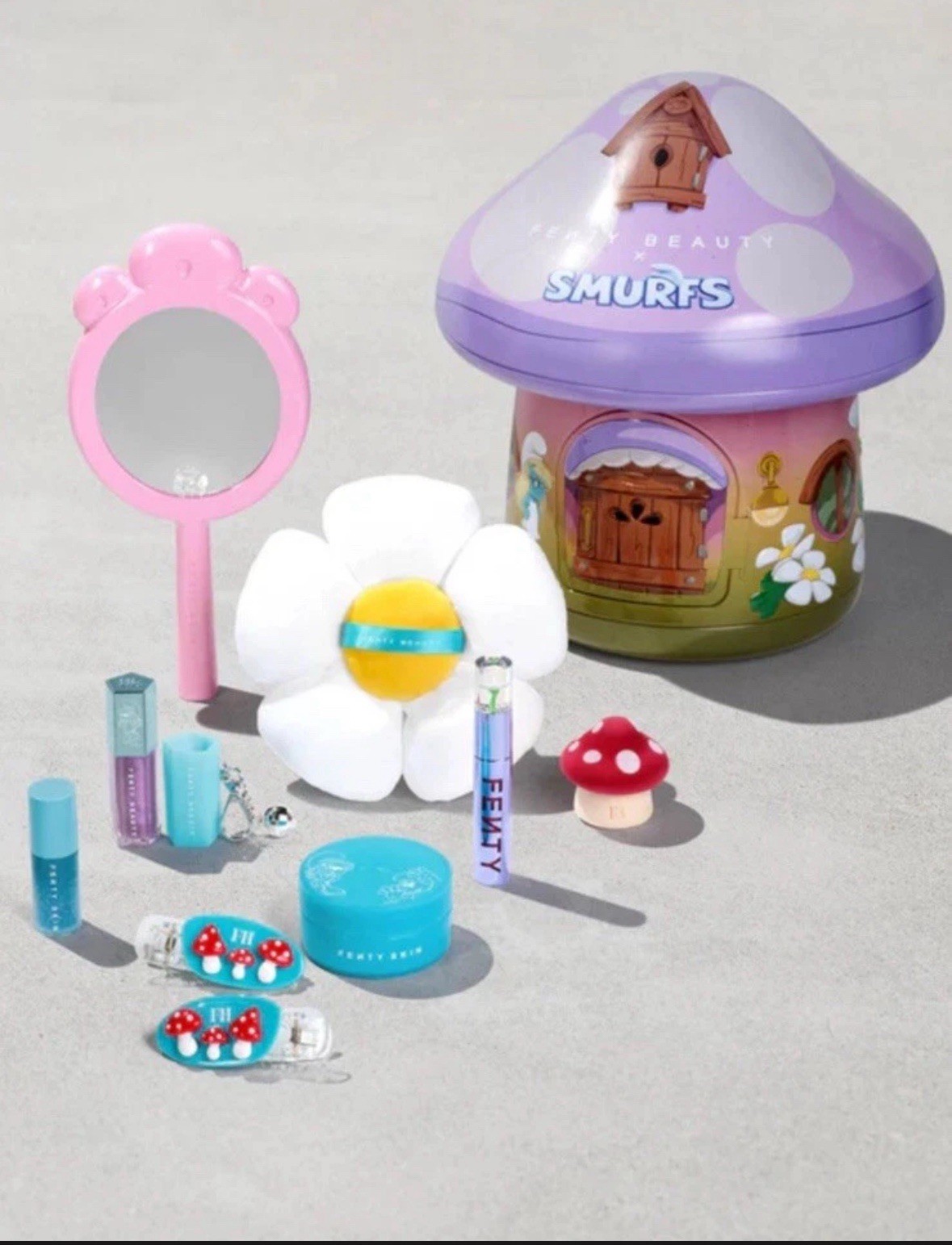 FENTY BEAUTY X Smurfette LE COLLECTION TIN 10 Piece Set. Sold Out!