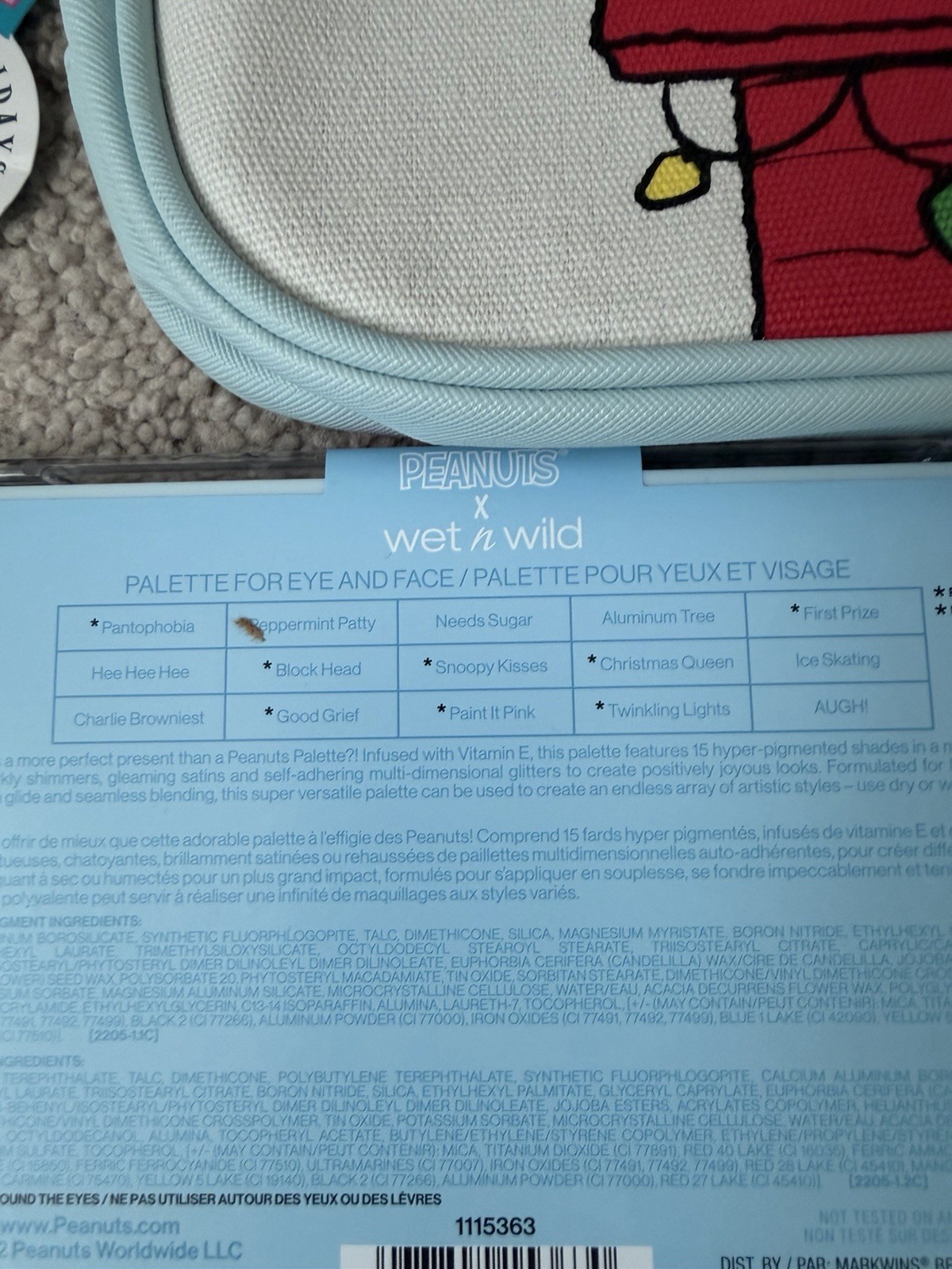Wet N Wild x Peanuts Lot Of 3 NEW