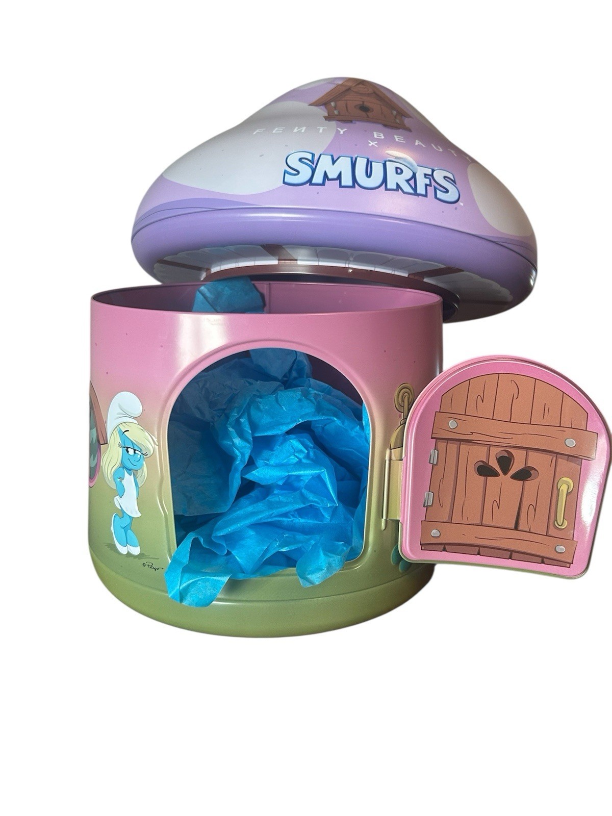 FENTY BEAUTY SMURFETTE-INSPIRED COLLECTION TIN 10 Piece Set. Sold Out!