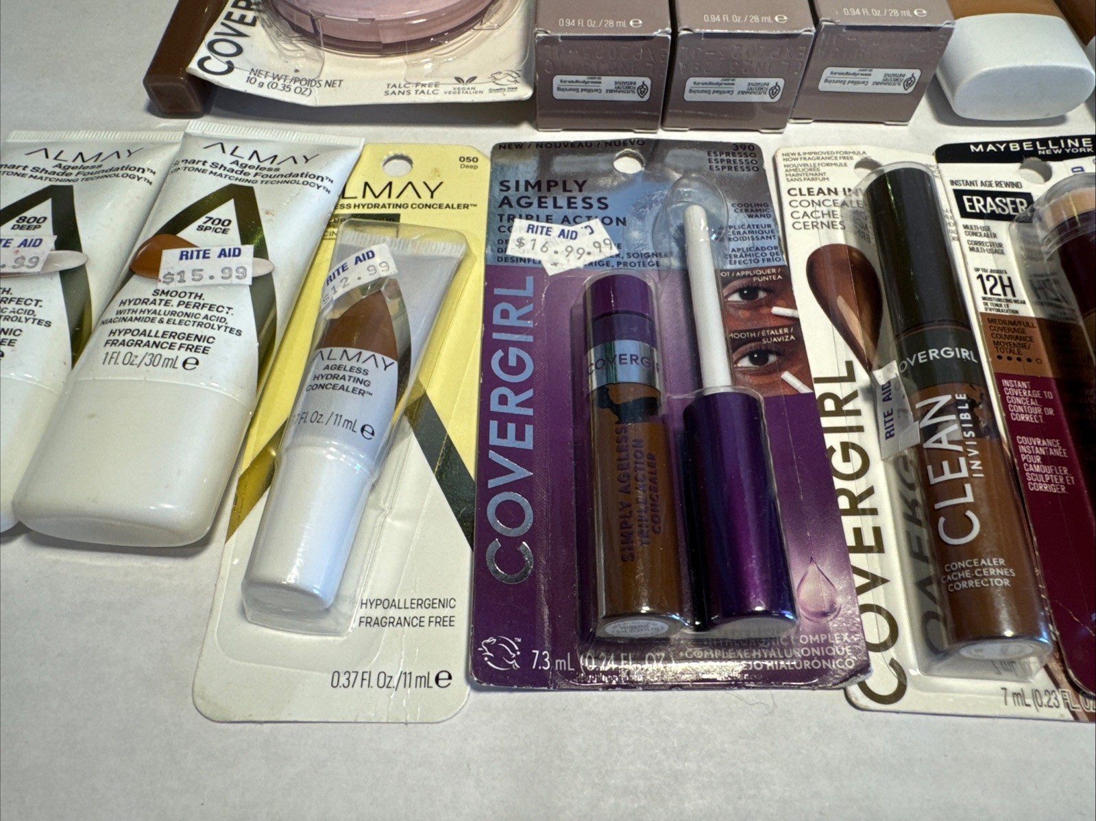 40 piece Wholesale Makeup Lot Covergirl L’OREAL Revlon Maybelline Almay & More!