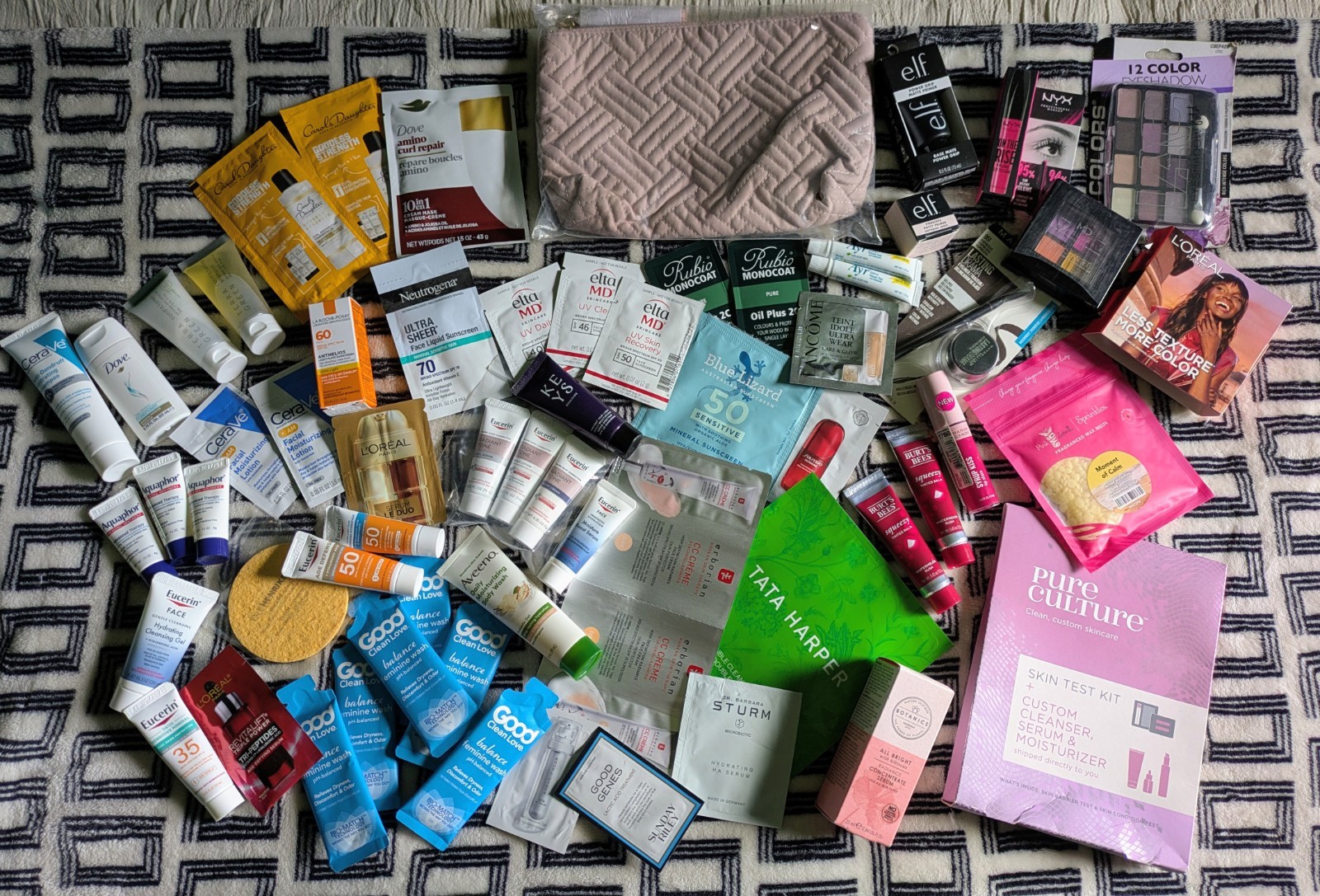 Large Lot Of Mixed High-End Beauty, Skin, Hair Care Samples + Others (62 pieces)