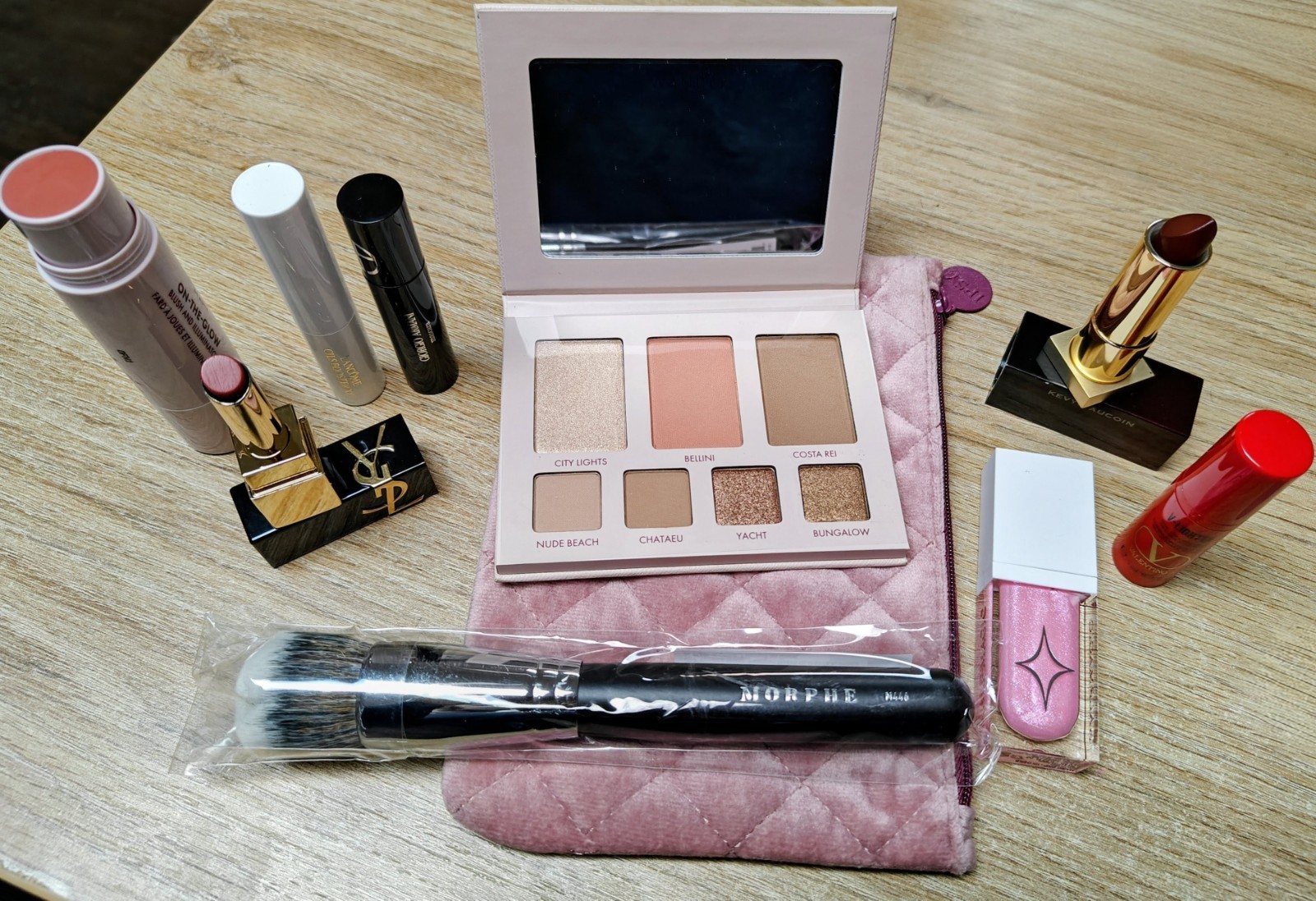 Beauty Bundle Feat: YSL, Wander, Lancome, G.Armani,Half Magic, Morphe, Valentino