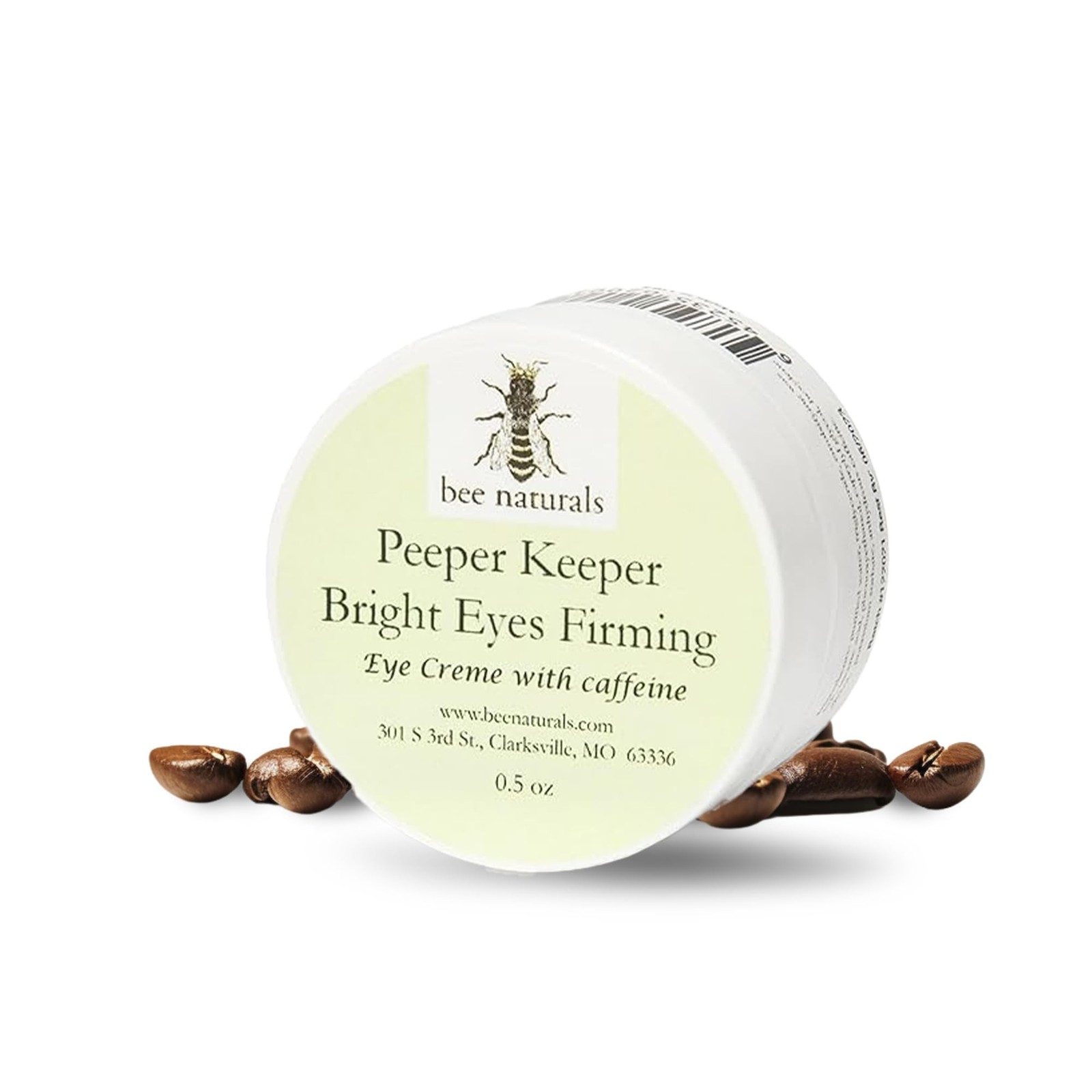 Bee Naturals Peeper Keeper Bright Eyes Firming Crème – Caffeine Enriched fo
