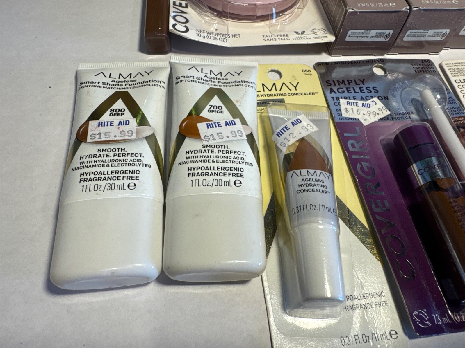 40 piece Wholesale Makeup Lot Covergirl L’OREAL Revlon Maybelline Almay & More!