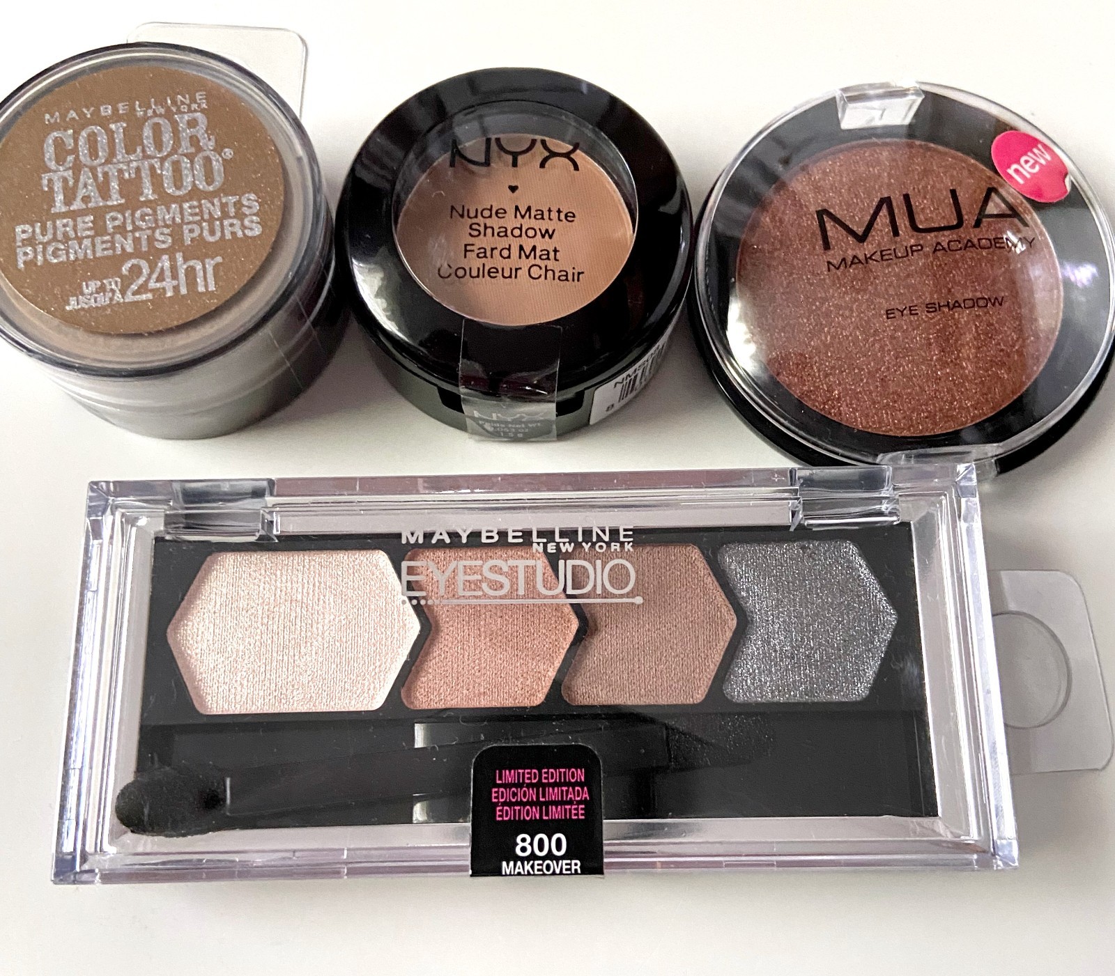 Eye Makeup Bundle NYX & Maybelline MUA Lot of 4 – New & Rare