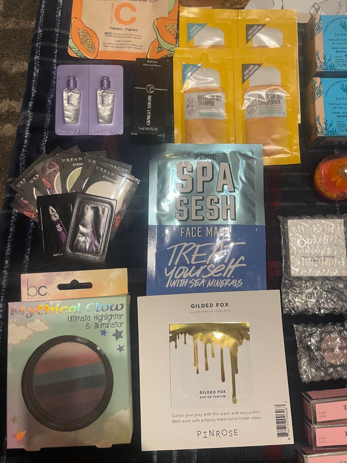5 Piece Random Makeup Lot + Bag- Clinique, Smashbox, KVD, Tarte,UD, Dior & More