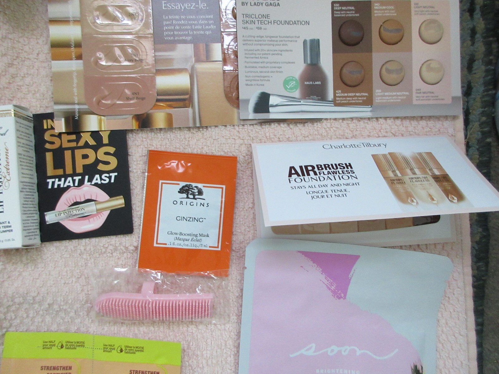 MEGA SIZED LOT OF 37 BEAUTY SAMPLES NAKERY, DIOR, HAIR, FOUNDATION SKINCARE