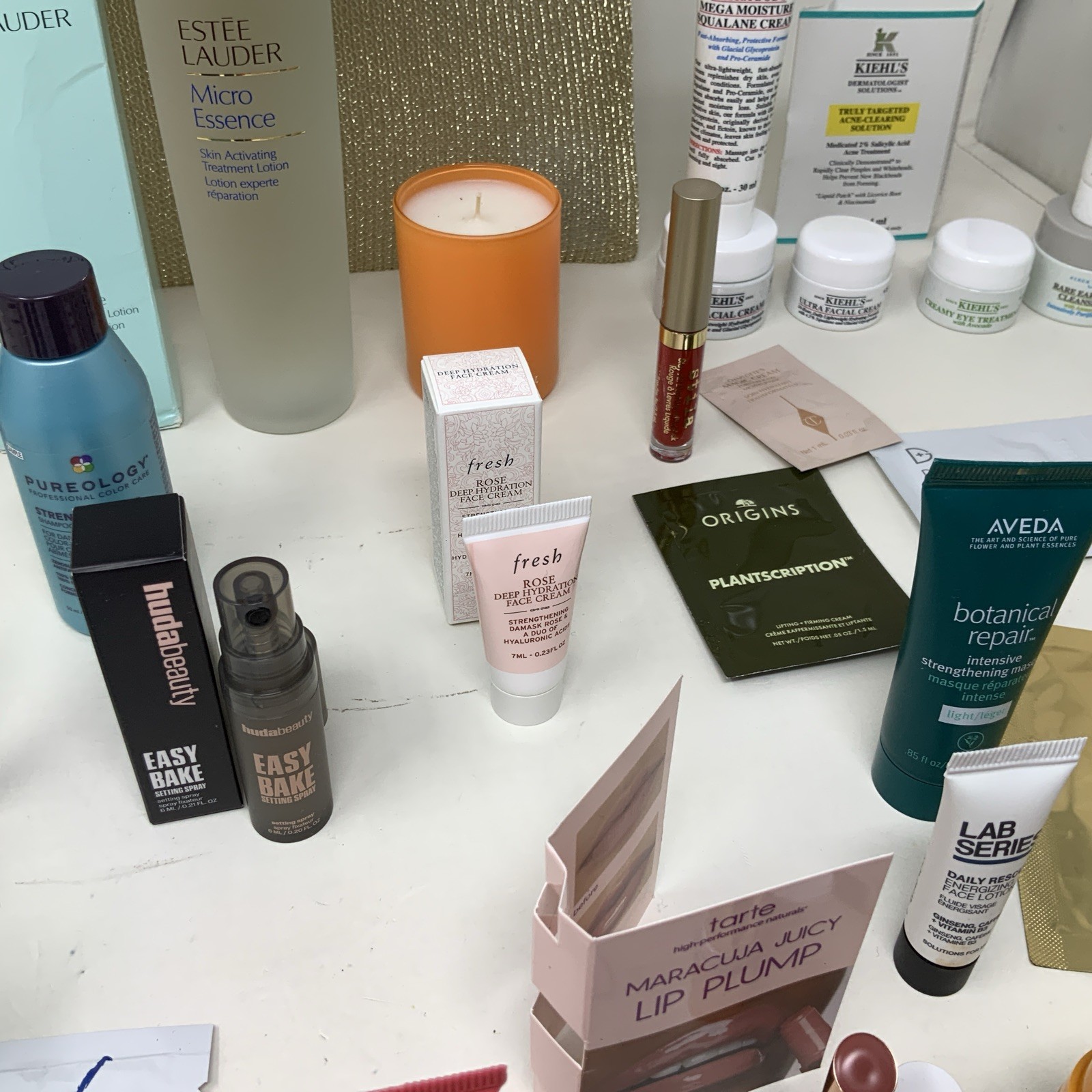 Huge Lot Of 58 Pieces M.A.C & Kielh’s Full, Travel & Sample Size