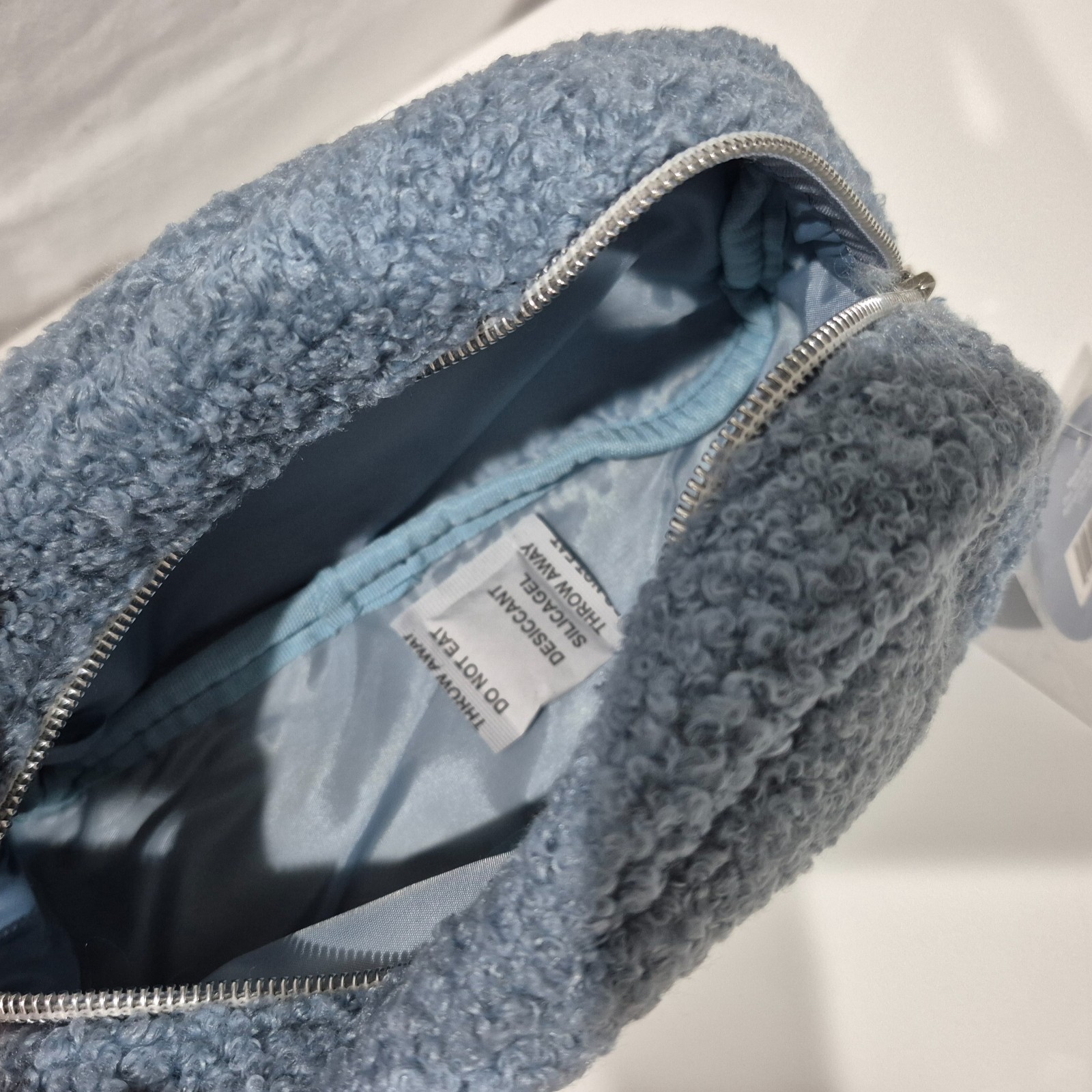 Ulta Makeup Sample Kit with Fuzzy Light Blue Makeup Bag