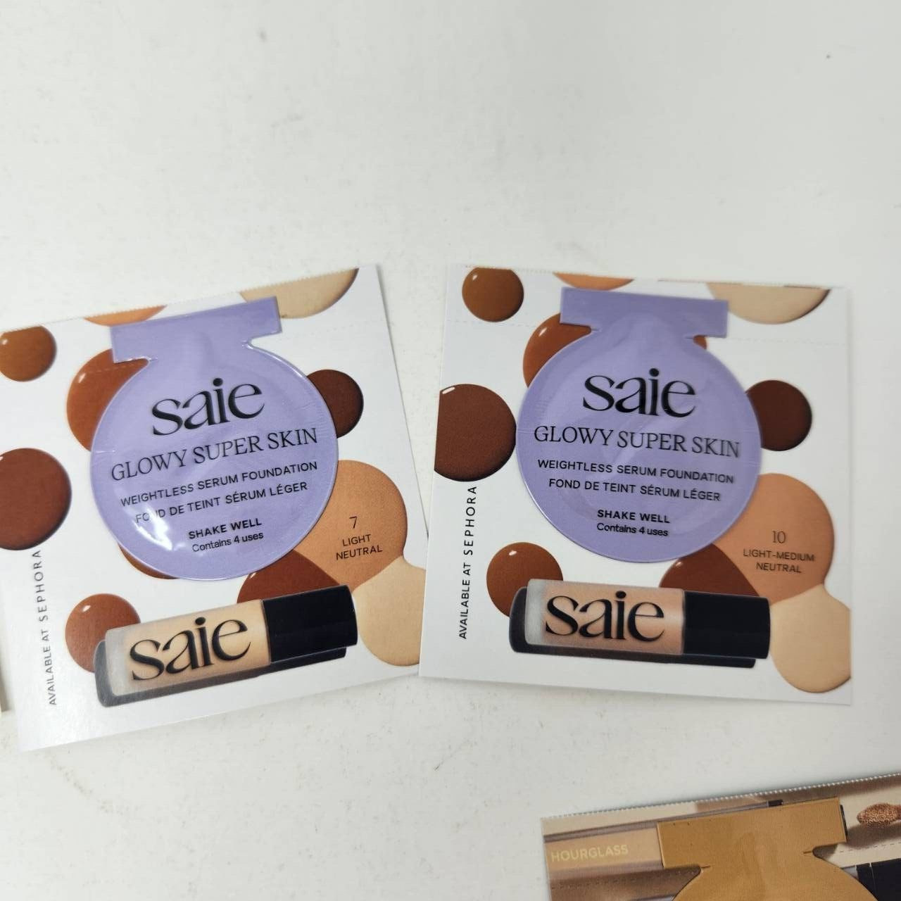 Sephora Samples Lot Makeup Sponge Deluxe Sample & Assorted Foundation Samples #F