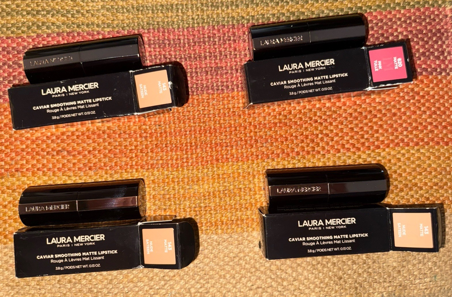NIB 10pc Laura Mercier Full Size Makeup Bundle – Foundation-Concealer-Lipstick-&