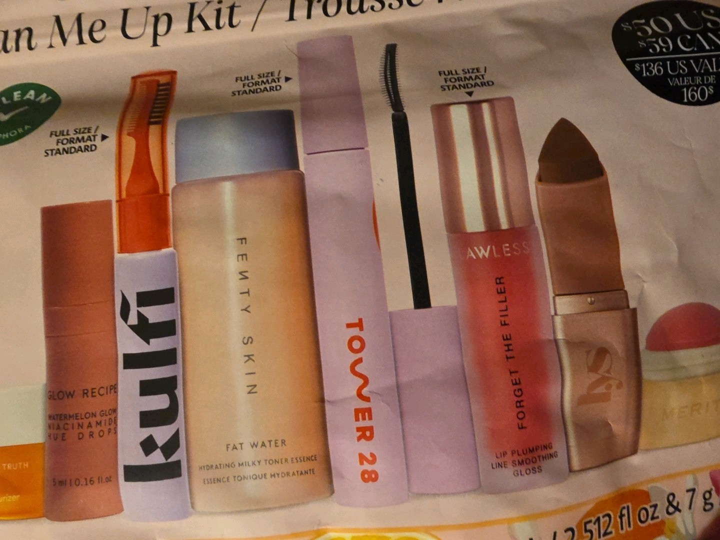 Sephora Favorites Clean Me Up Kit All BNIB Authentic 8 Full Size~Travel Size