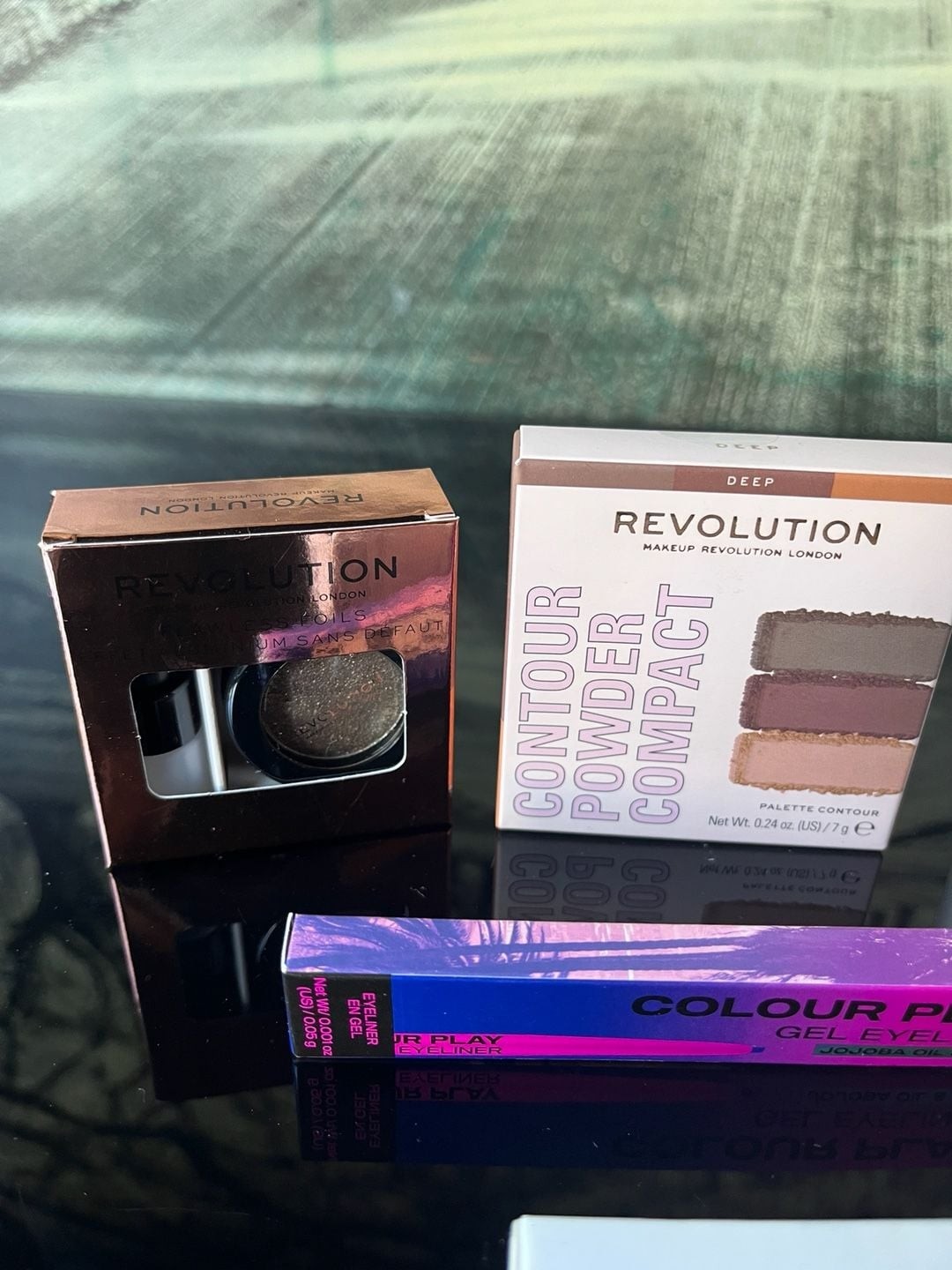 Makeup Revolution Beauty Bundle 6 Pc Contour Powder Brow Soap Eyeliner Makeup