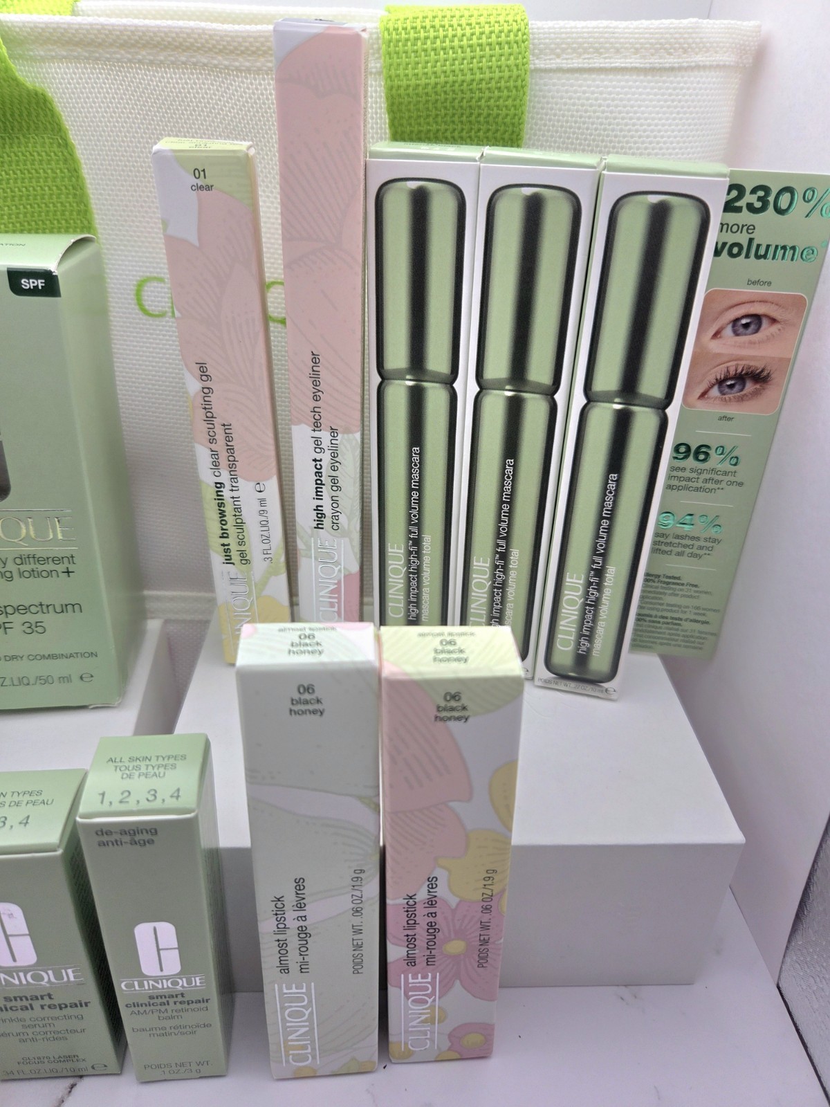 HUGE Clinique Makeup and Skincare Lot Includes Full and Sample Size
