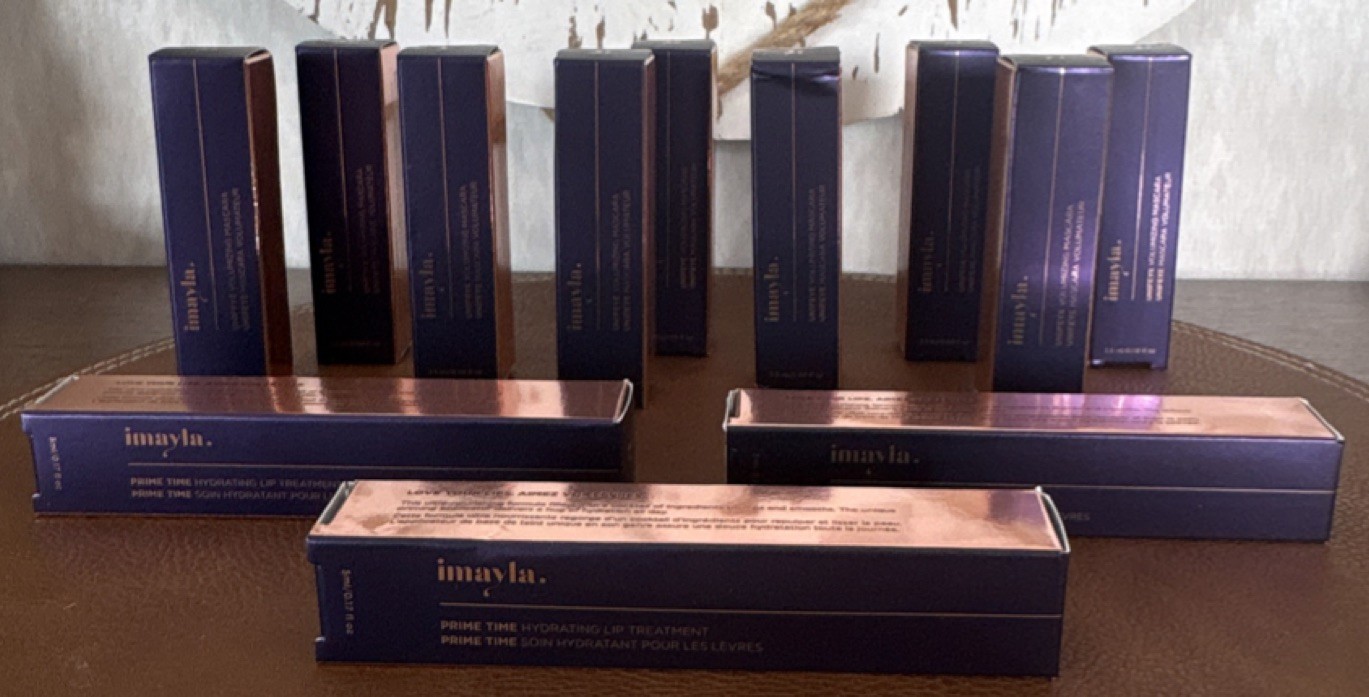 imayla. Makeup Lot-Cruelty-Free Mascara (9) & Lip Treatment (3, Vegan, Full Size