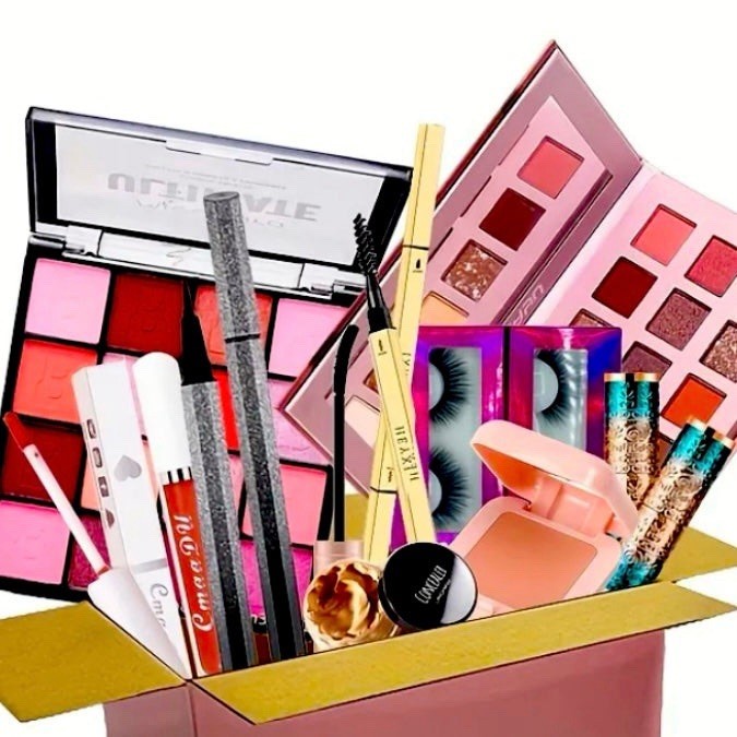 Makeup Box Value Cosmetic Box 15pc Set Lip and Eye Bundle Brand New