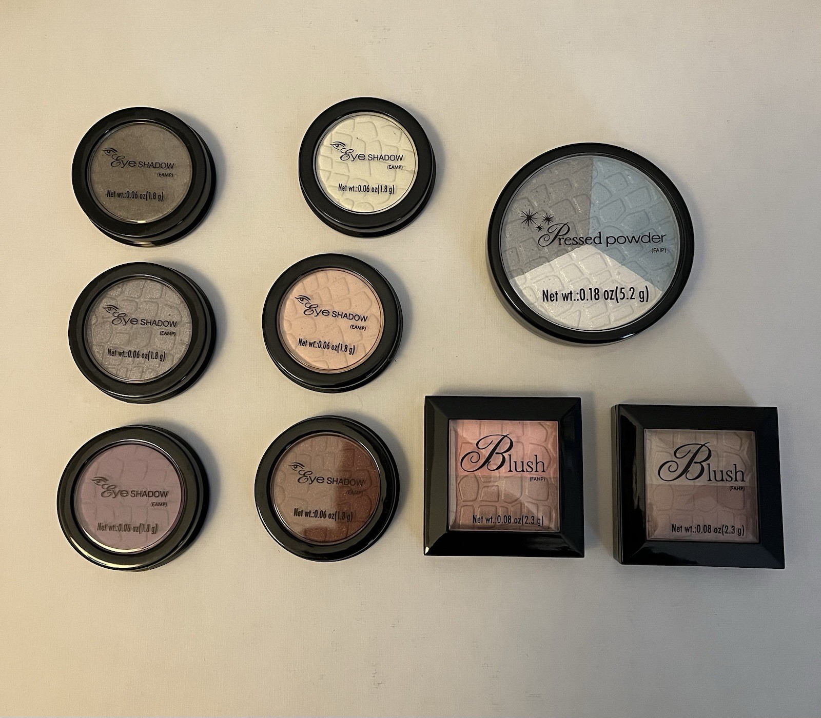 Markwins FAHP Makeup Lot of 9 – Eye Shadow, Blush, Pressed Powder