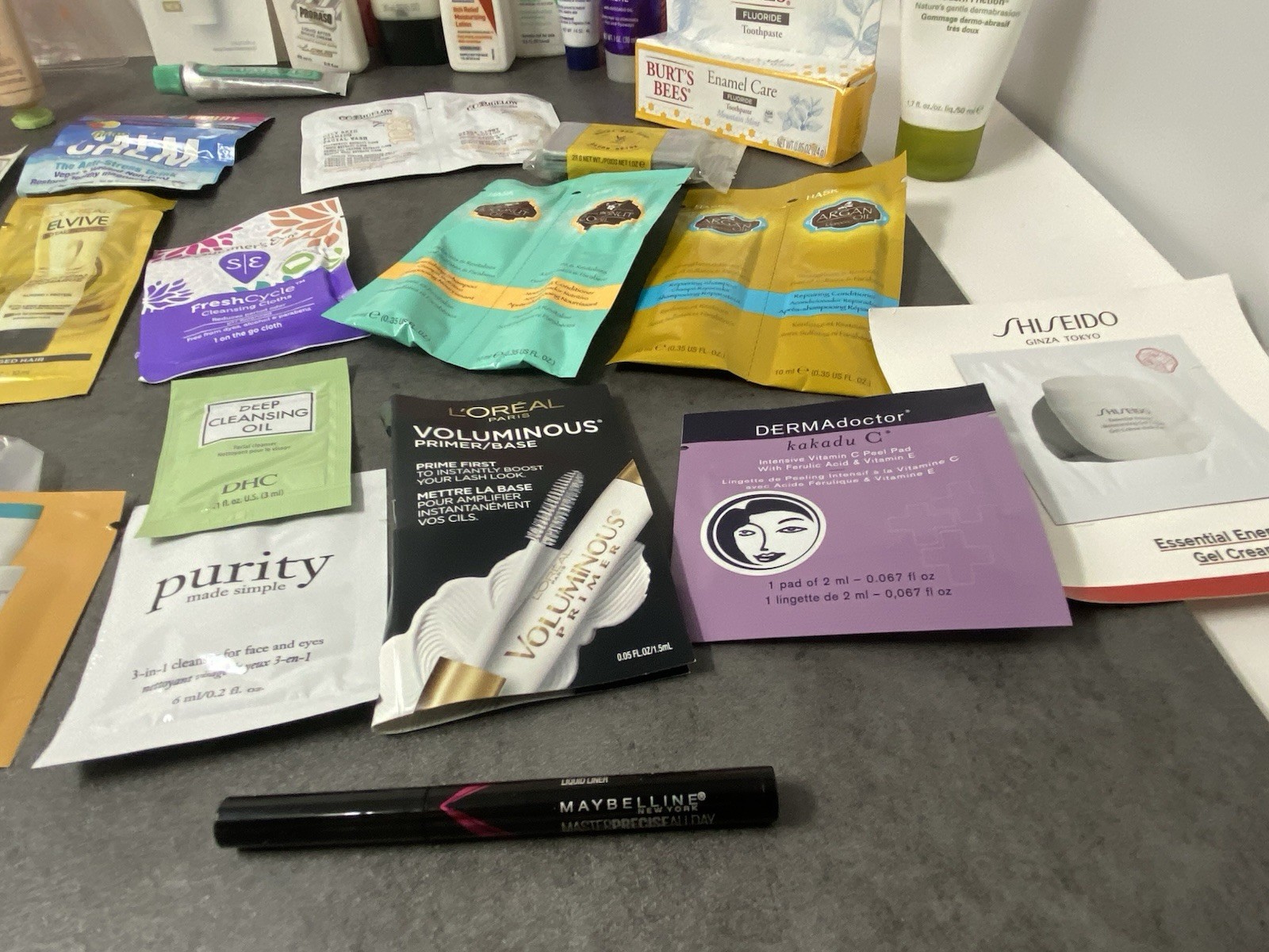 Walgreens Beauty Skincare Products 42 Pc Lot Mini Travel Sample +Bag
