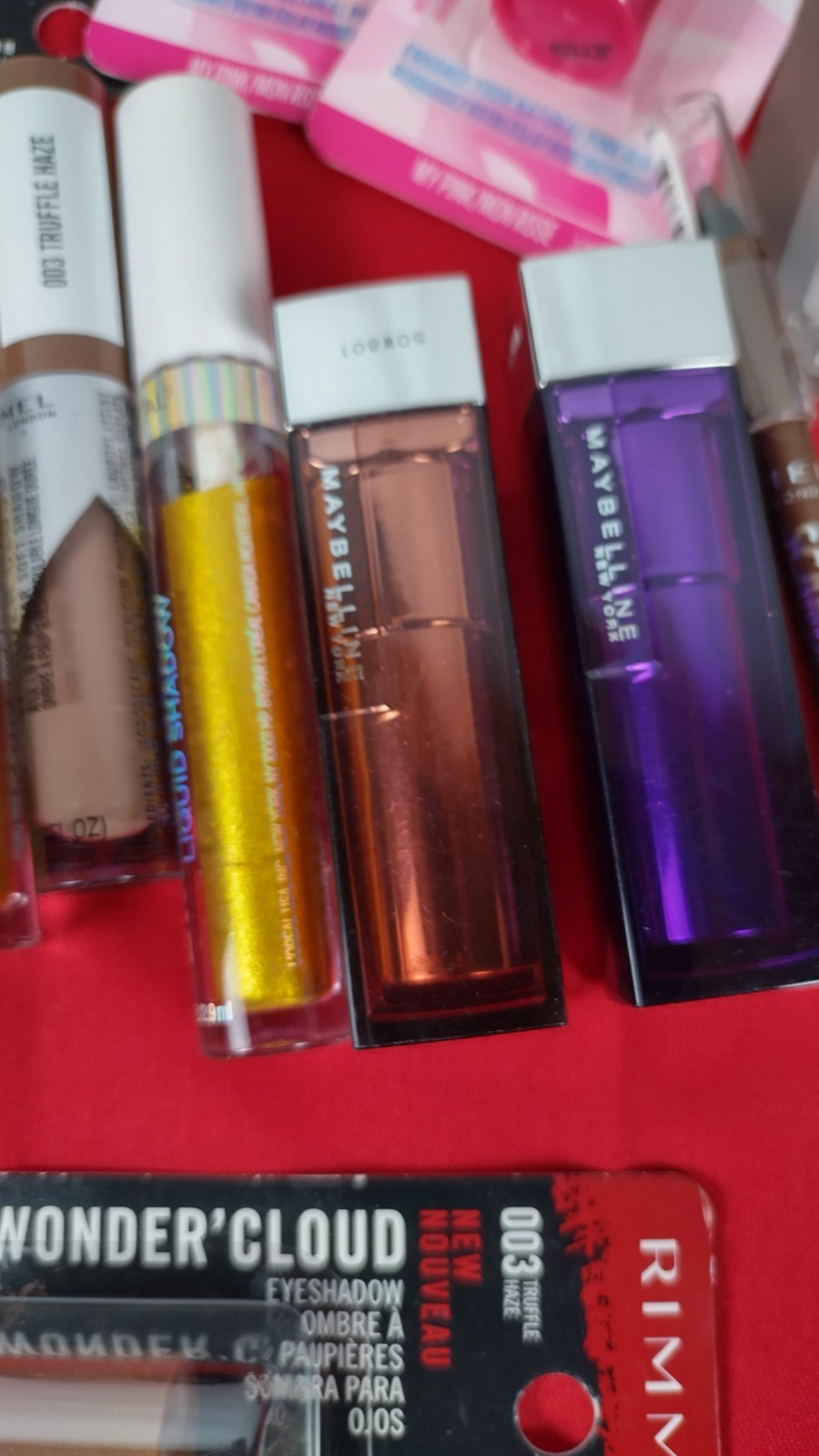 womens makeup Lot Loreal Çover Girl Maybelline Eyeliners Lip Baum Eye Shadow