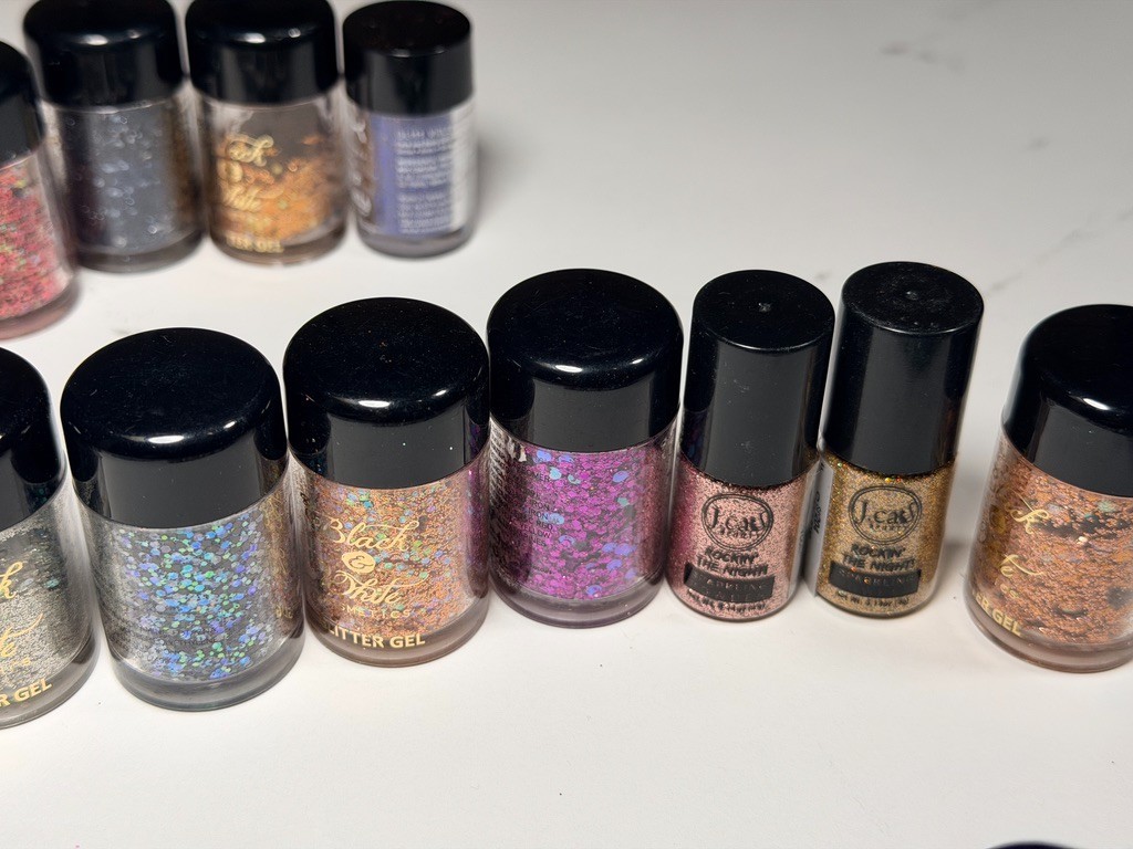 Large Glitter Makeup Bundle — Cosmetic Glitter, Glitter Gel + Loose Pigments