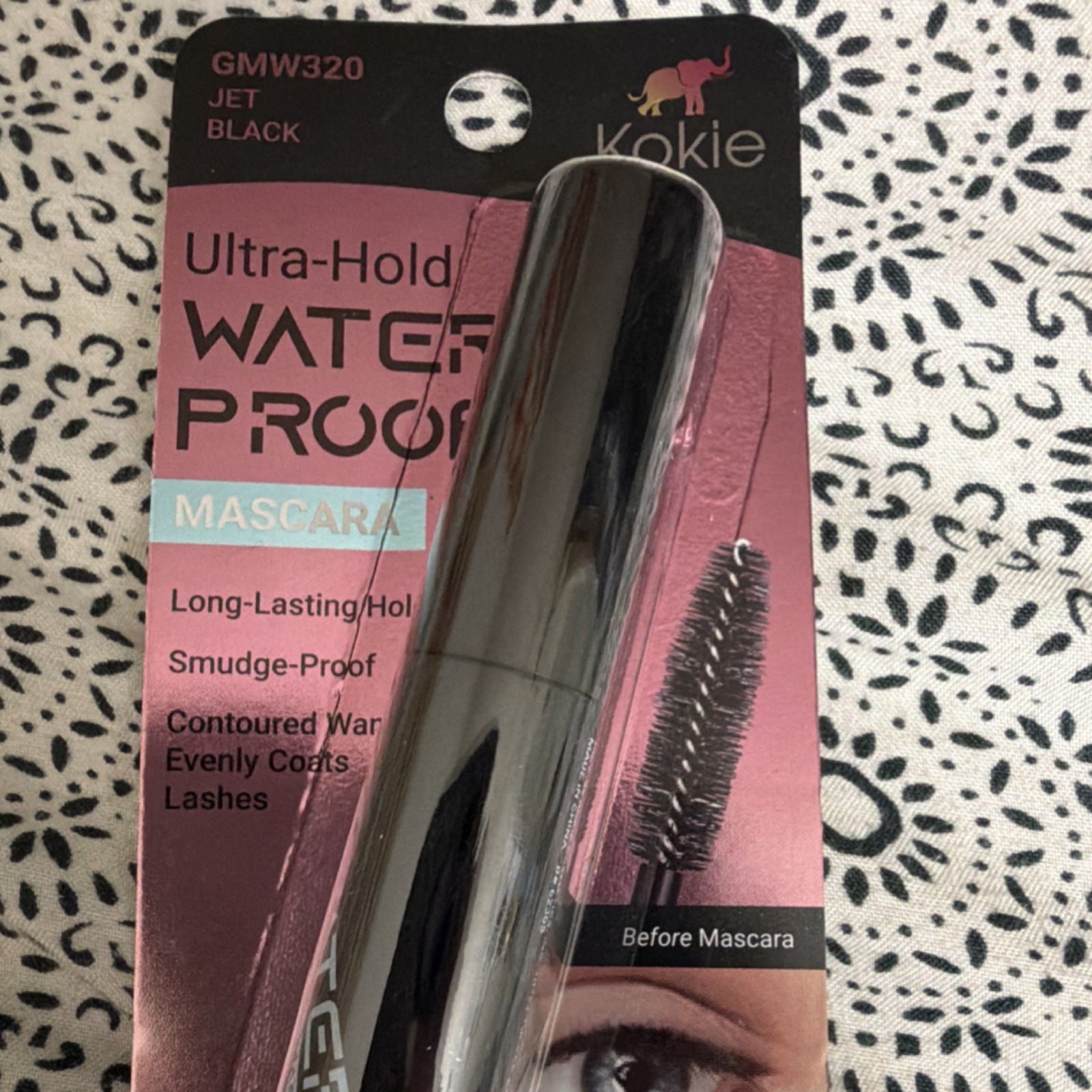 Kokie Waterproof Smudge Proof Mascara GMW320 Jet Black + Gel Eyeliner GGE450