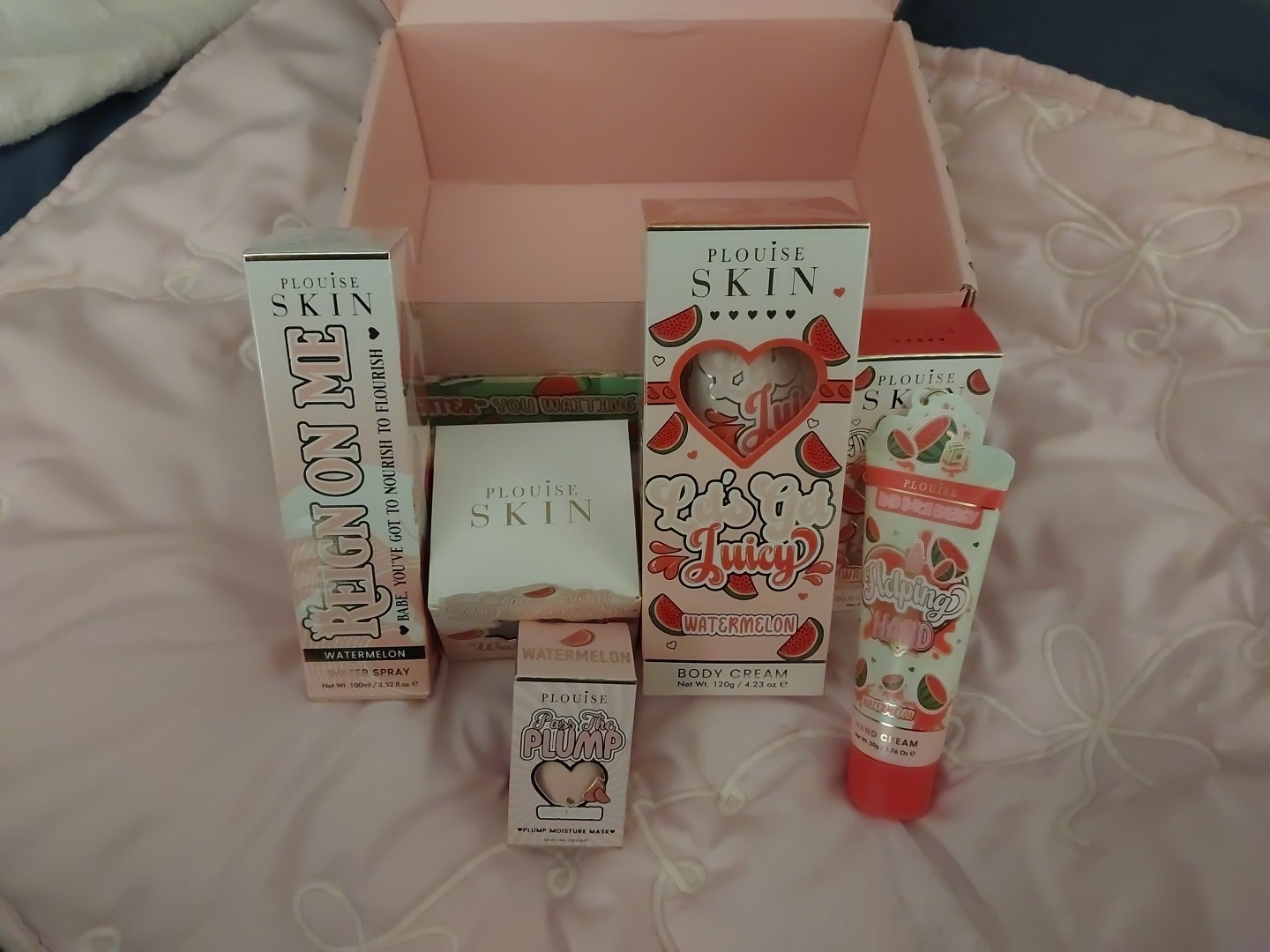 P Louise RARE “Talk Juicy To Me” Box With Make It Reign Spray And So Much More