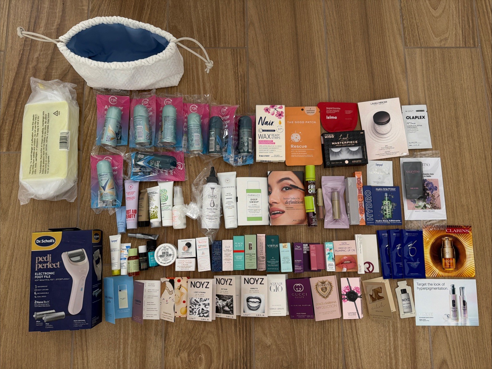 Lot 70+ Pieces Various Sample Deluxe Full Size Skincare, Perfume Makeup Haircare