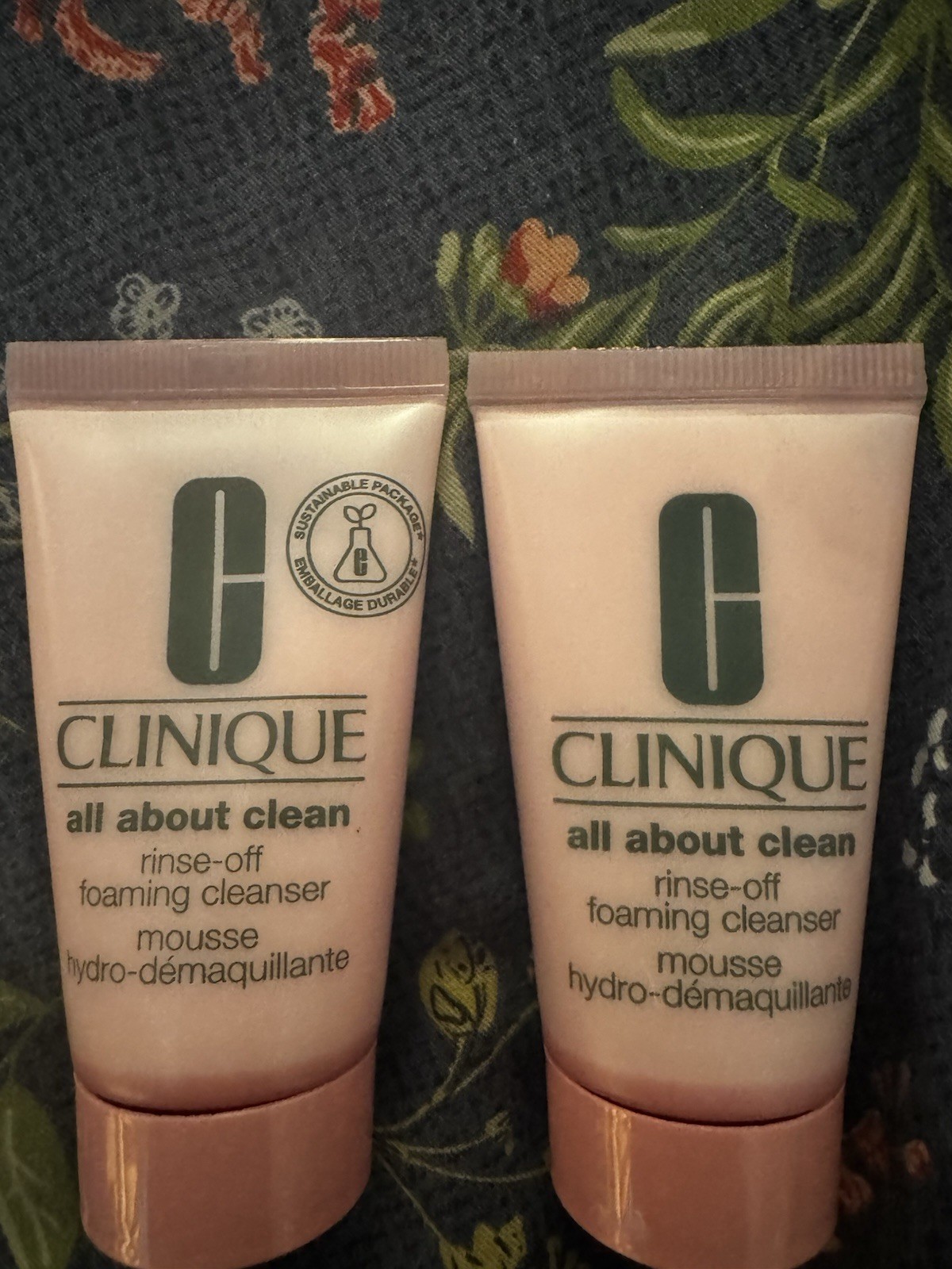 Clinique & Clarins Travel Size Skincare Lot + Makeup Bag Hydrating All Skin
