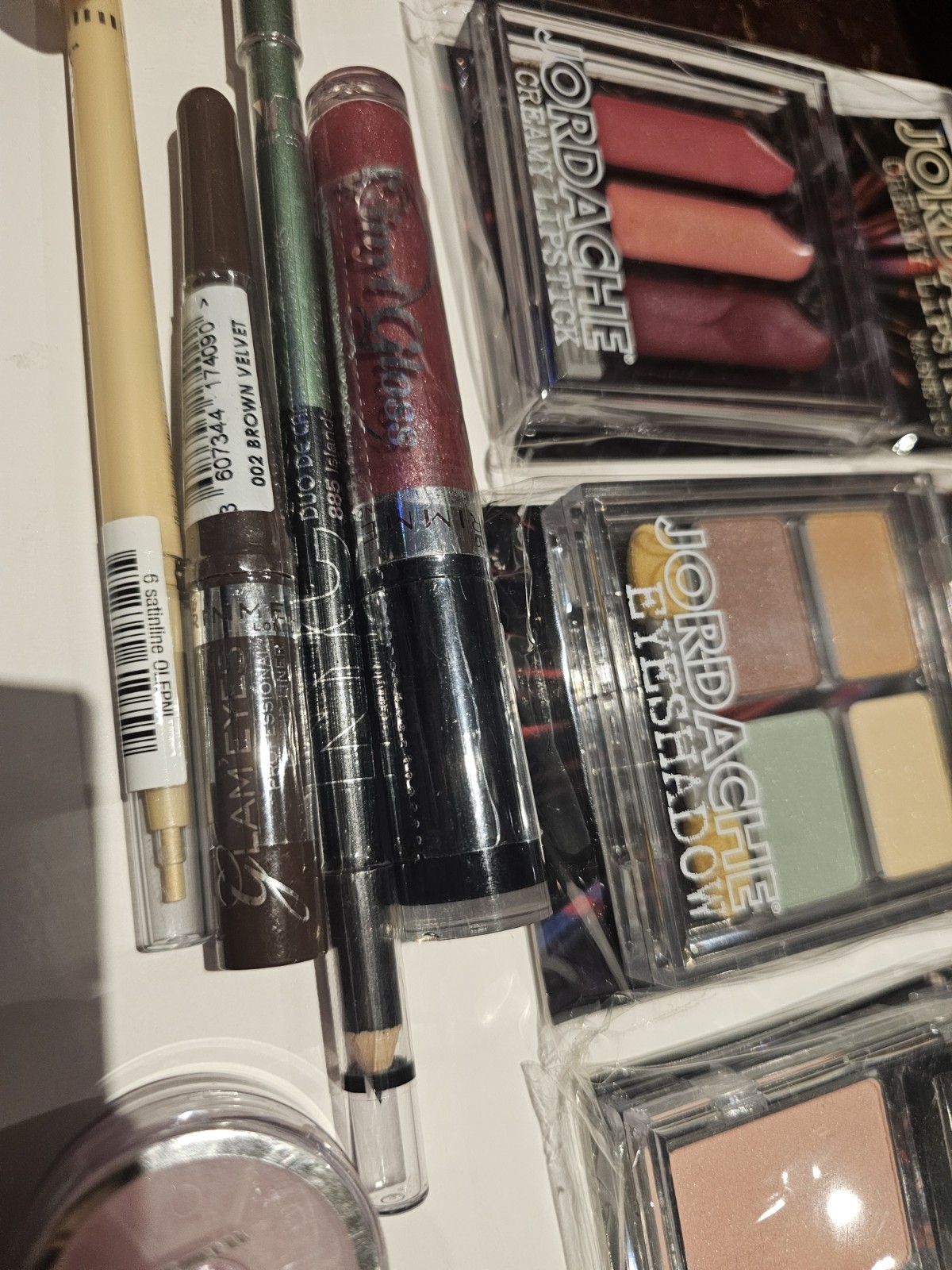 Assorted Makeup Lot 9 Pcs Jane Rimmel Jordache Eyeliner Lip Gloss Blush