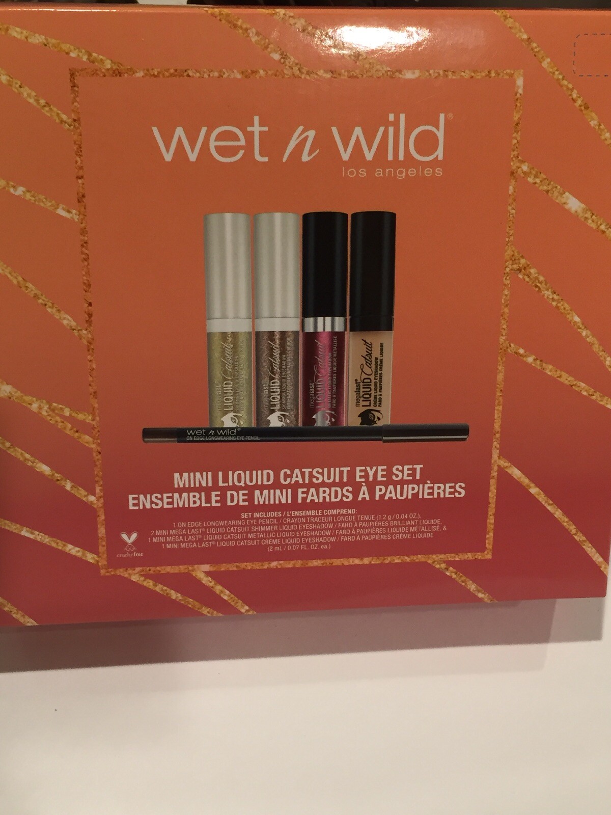 Wet n Wild Mini Liquid Catsuit Eye Set Liner Shimmer Shadow Metallic Liquid NWT