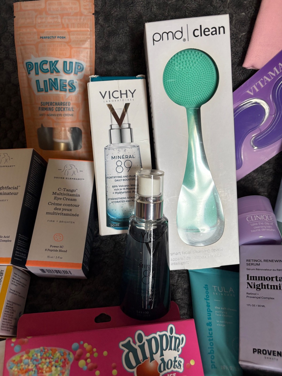 Huge Beauty lot Sephora SOL Vichy Fenty Ipsy Olaplex LOOPS MSRP 800+😍💕