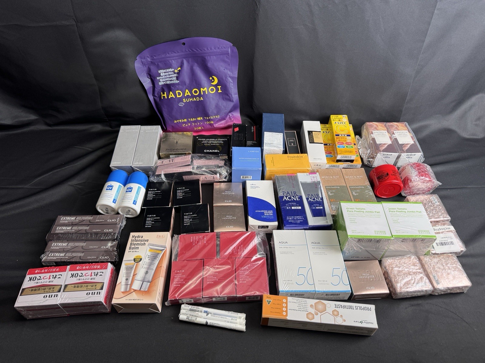 71pc Korean Beauty Lot TIRTIR Laneige YSL Chanel Mix Wholesale Bulk