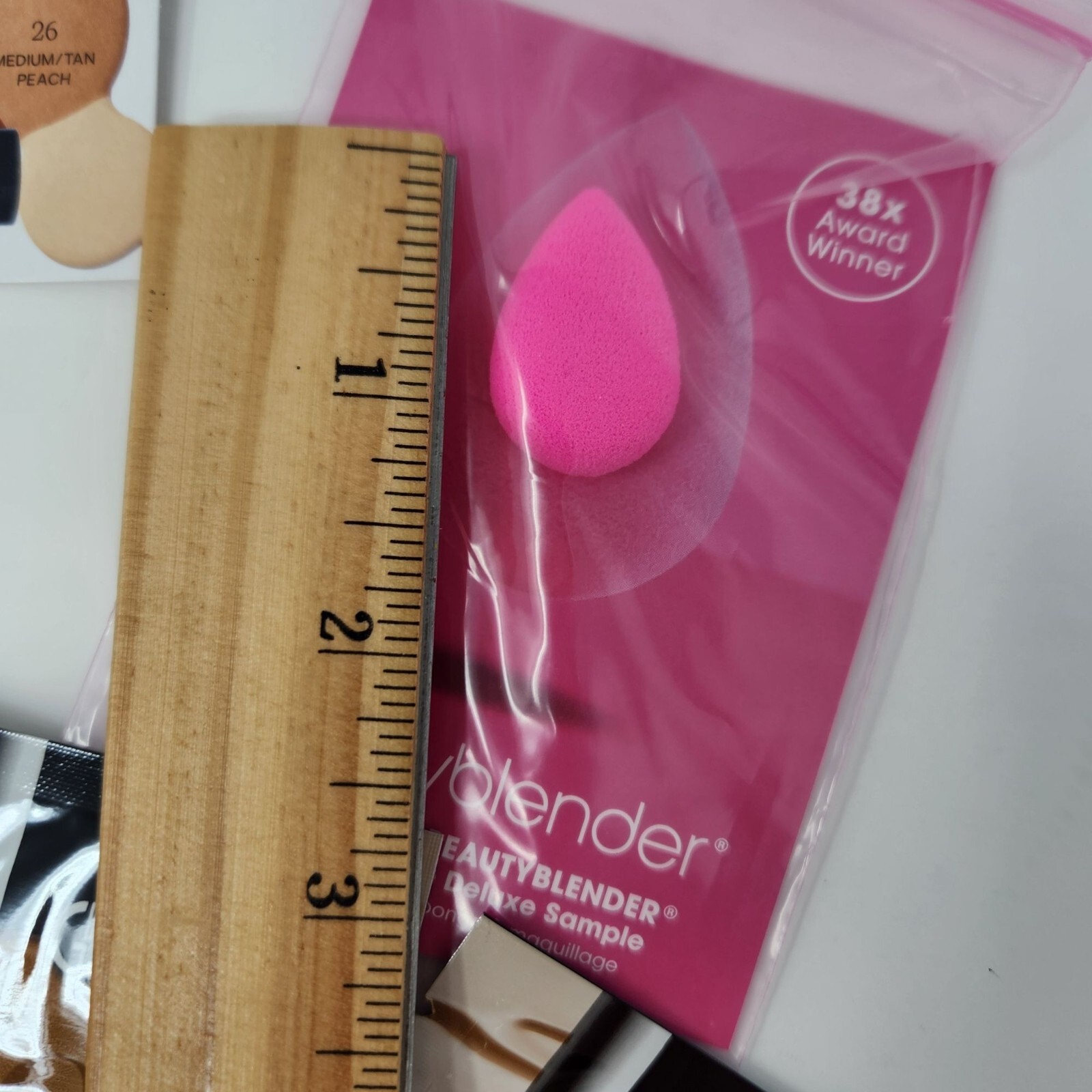 Sephora Samples Lot Makeup Sponge Deluxe Sample & Assorted Foundation Samples #C