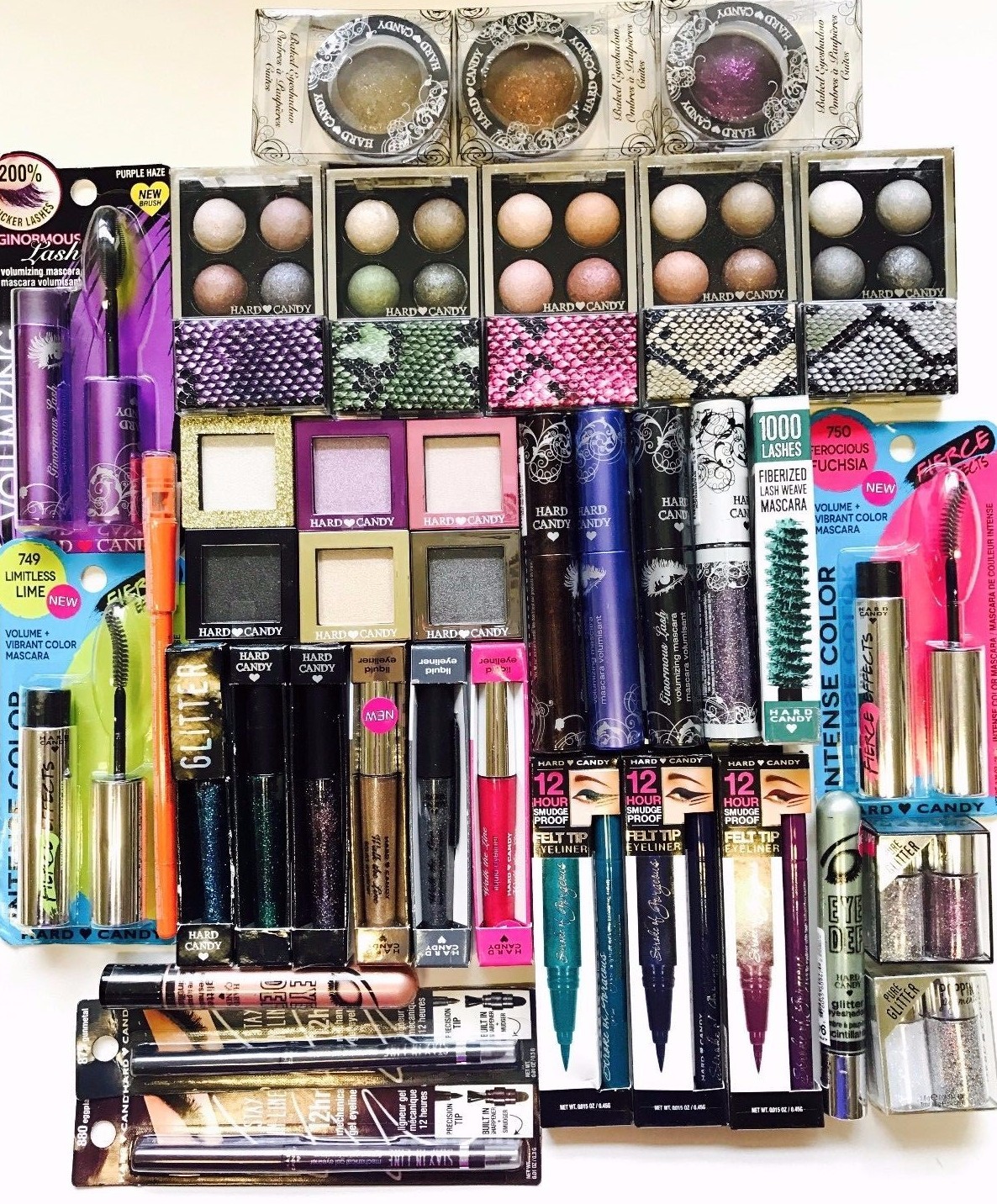 Lot of 50 Hard Candy Makeup Wholesale EYES ONLY!! Some Duplicates SEALED!