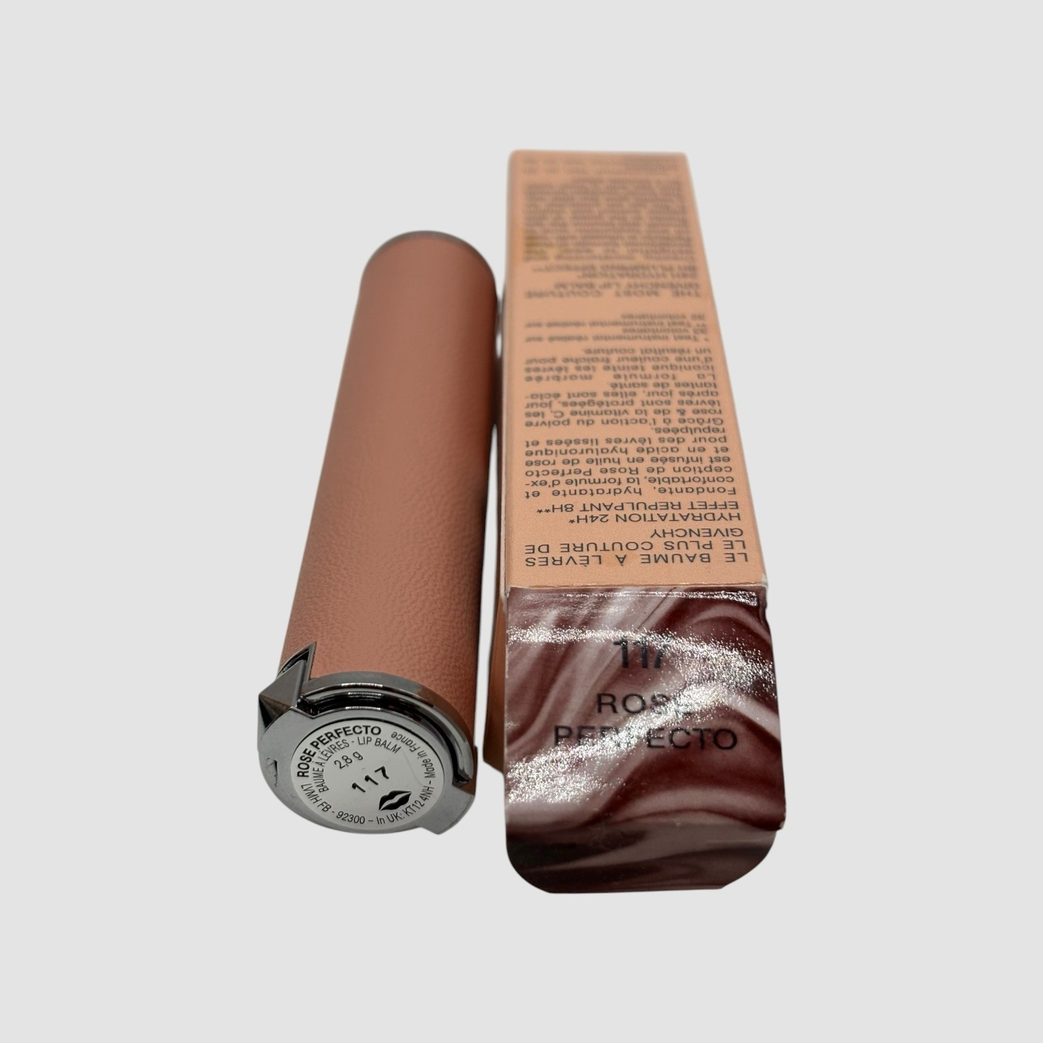 Givenchy Rose Perfecto Plumping Lip Balm in the shade 117 Chilling Brown 0.09oz